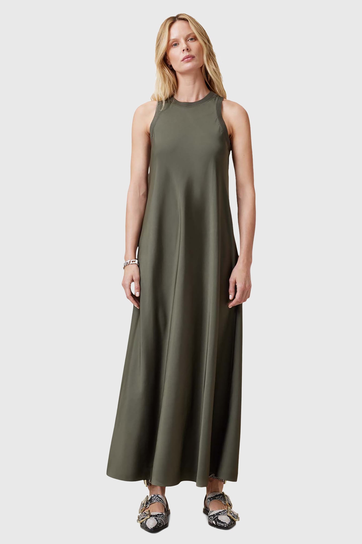 AIDA DRESS DUSTY OLIVE GREEN 5