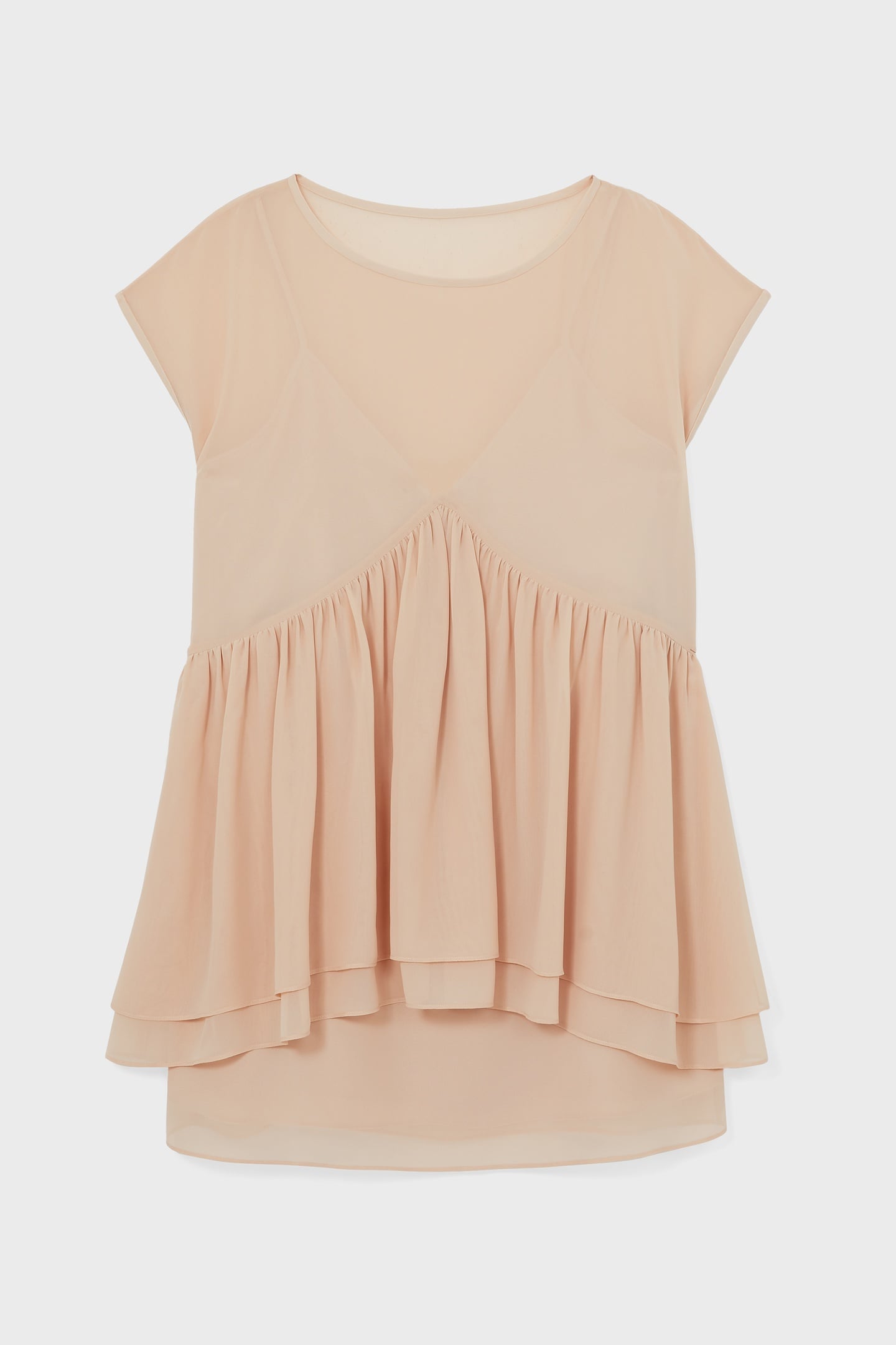 SHORT RUFFLE DRESS PALE PINK 3