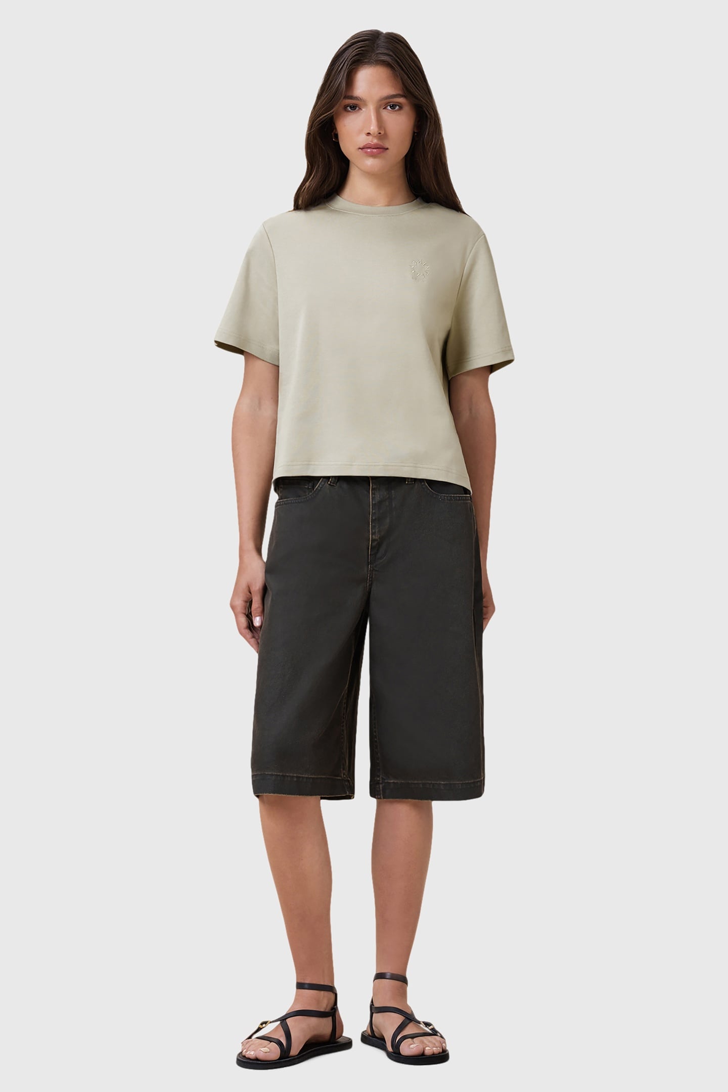 LISA HAVEN TEE LIGHT ASH GREEN 1