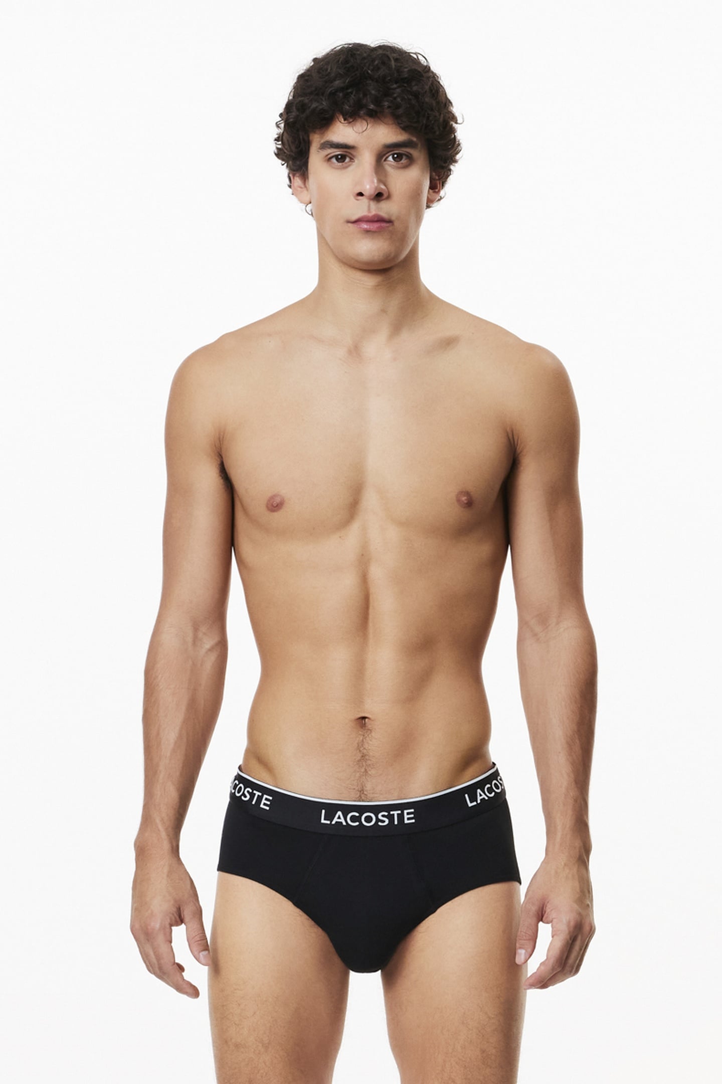 BRIEFS MEN BLACK/WHITE-SILVER CHINE 4