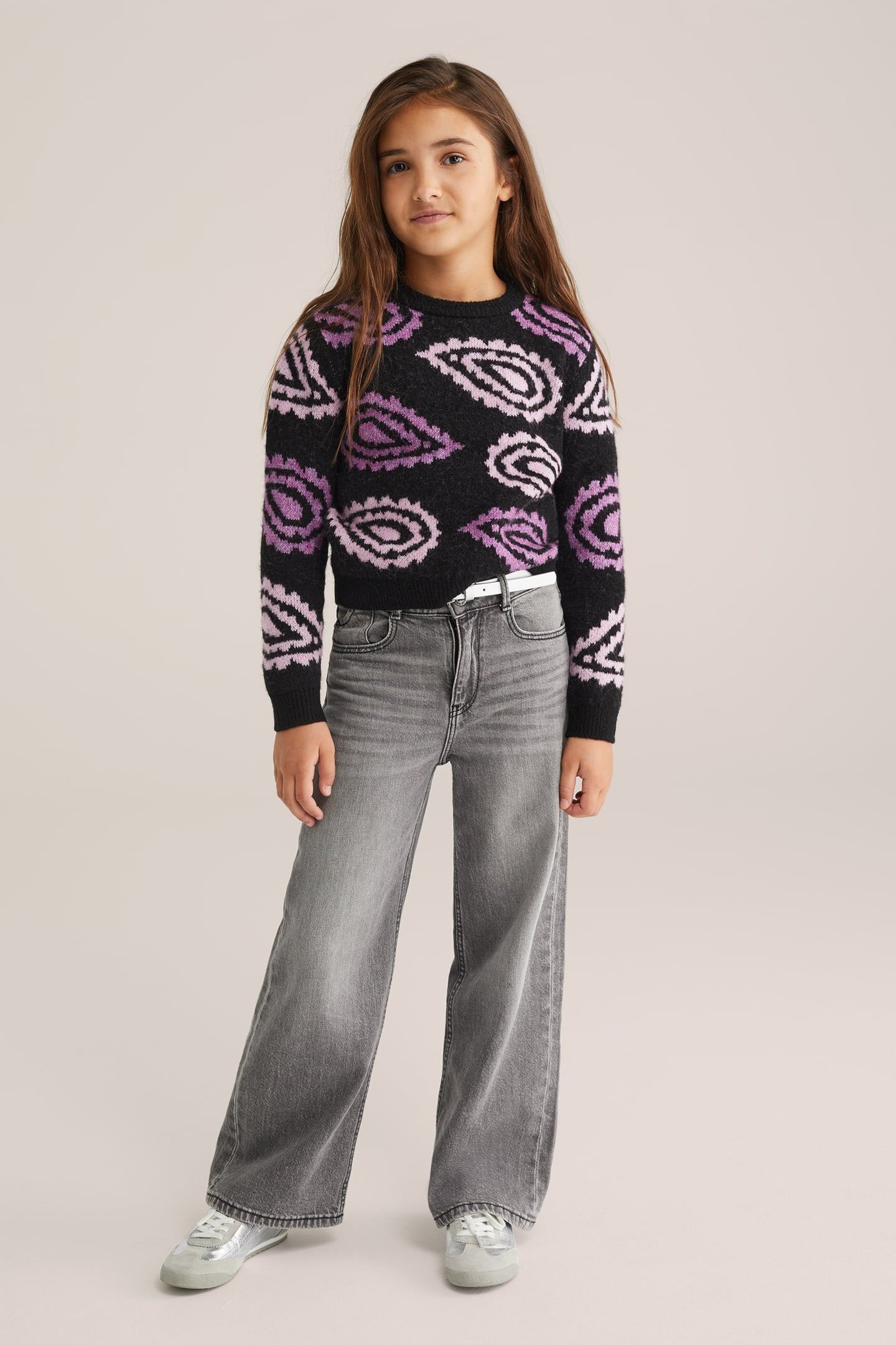 KNITTED PULLOVER DARK PURPLE 2