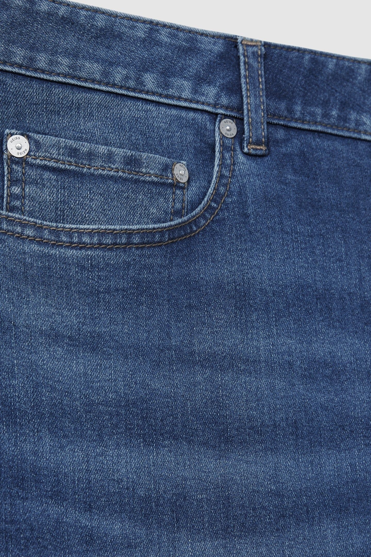TAPERED SLIM FIT JEAN MID BLUE WASH 5