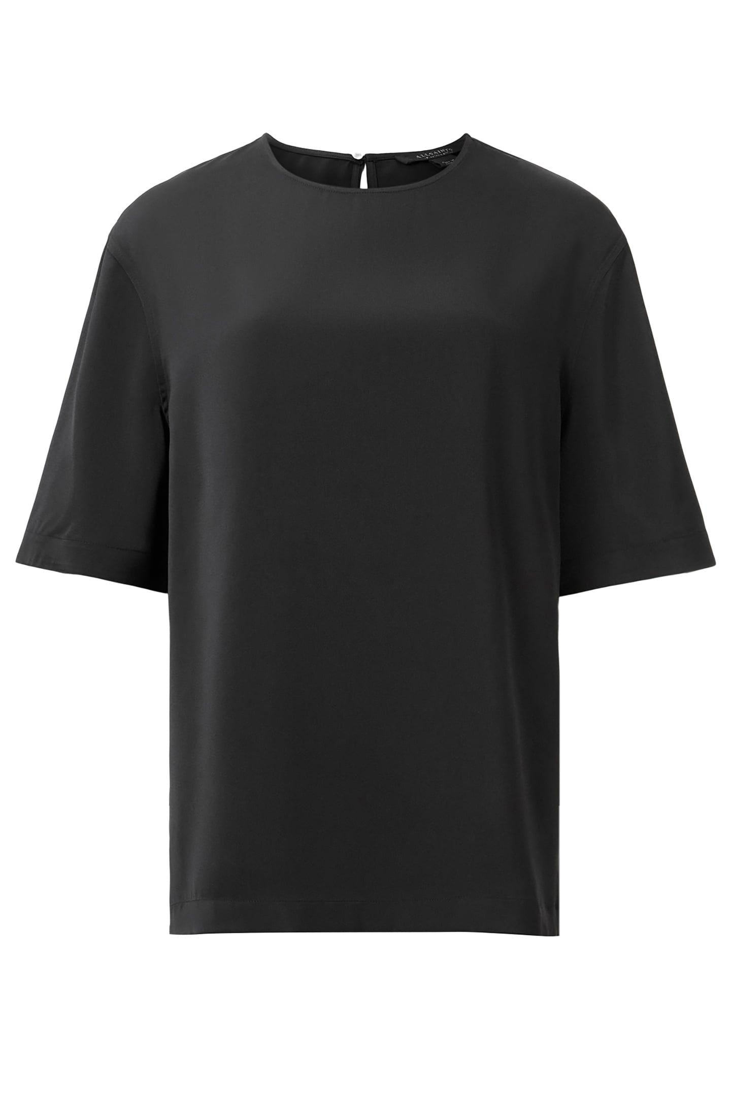 AMELIE SATIN TEE BLACK 7