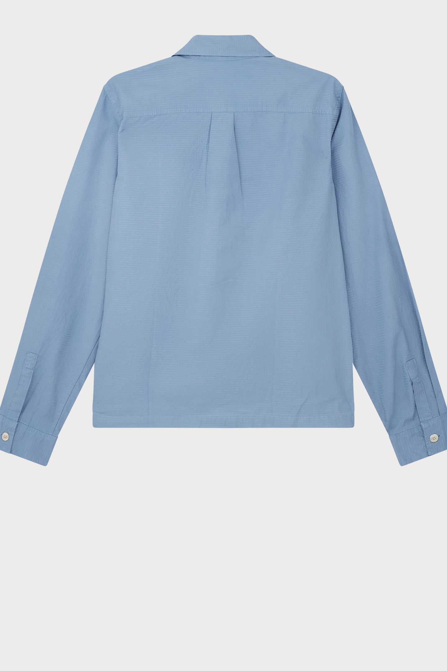 LS ZIP FRONT SHIRT JKT BLUE 2