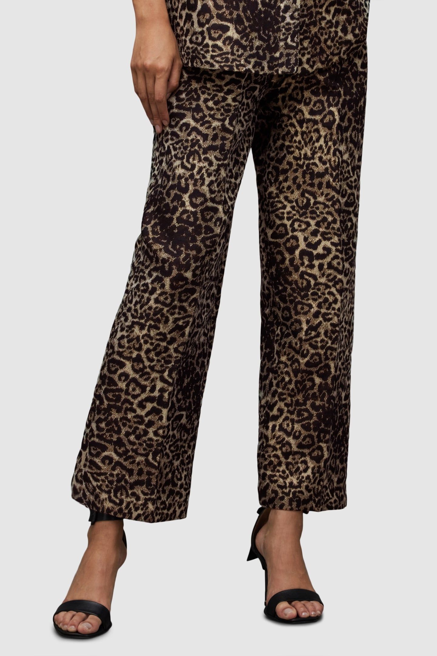 JEMI LEPPO TROUSER LEOPARD GOLD 1