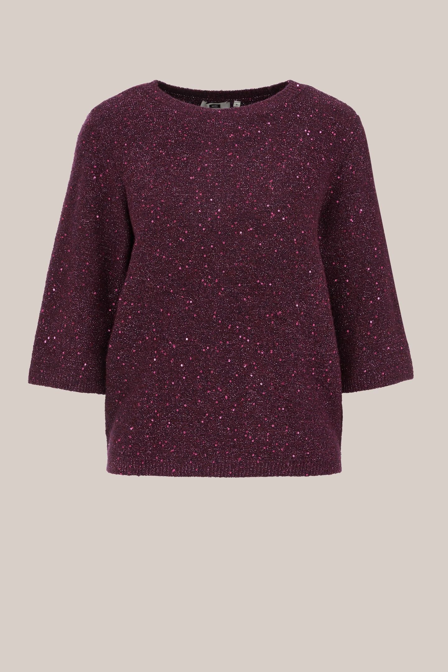 KNITTED PULLOVER AUBERGINE 4