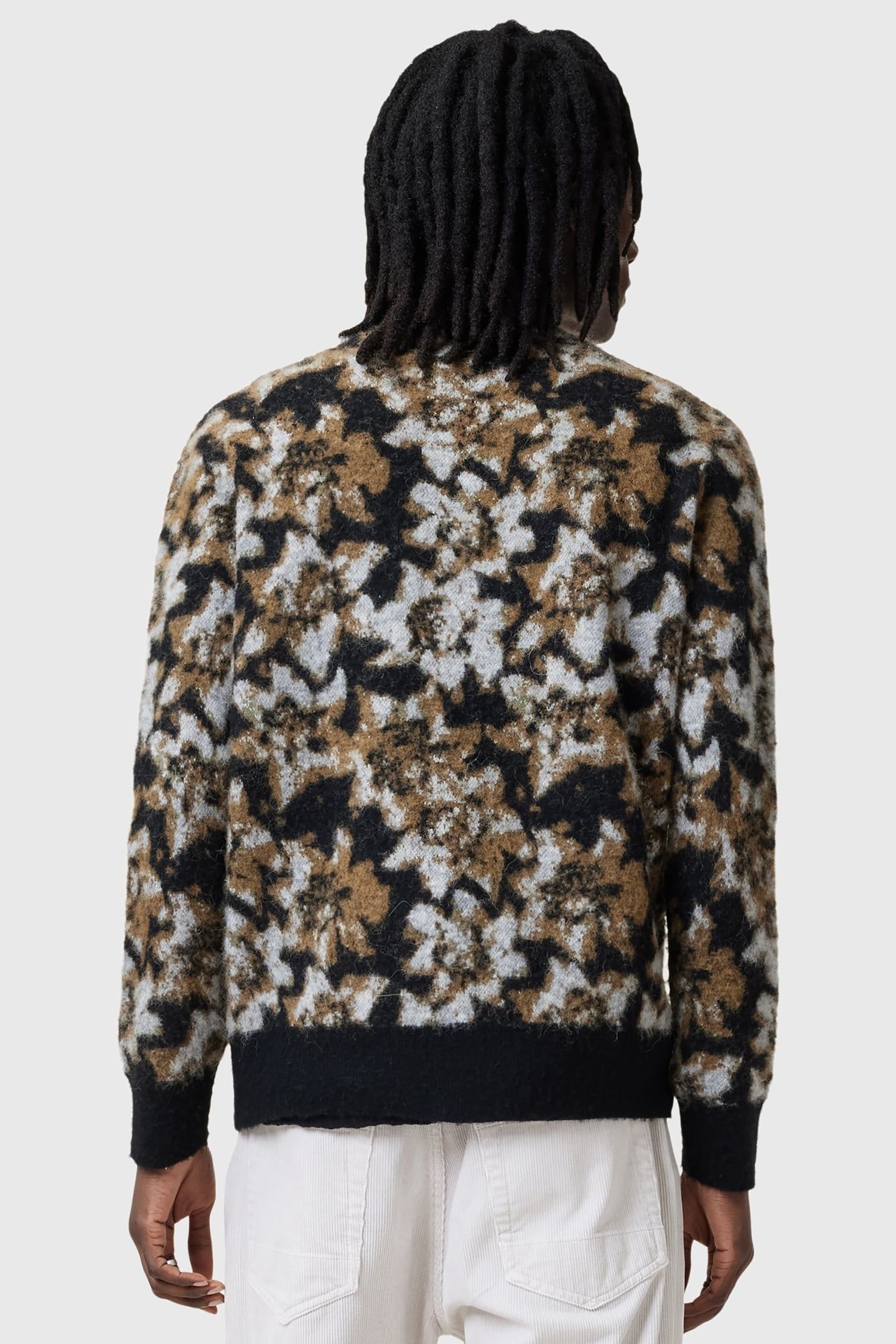 FLORELLE CARDIGAN BLACK/BROWN 3