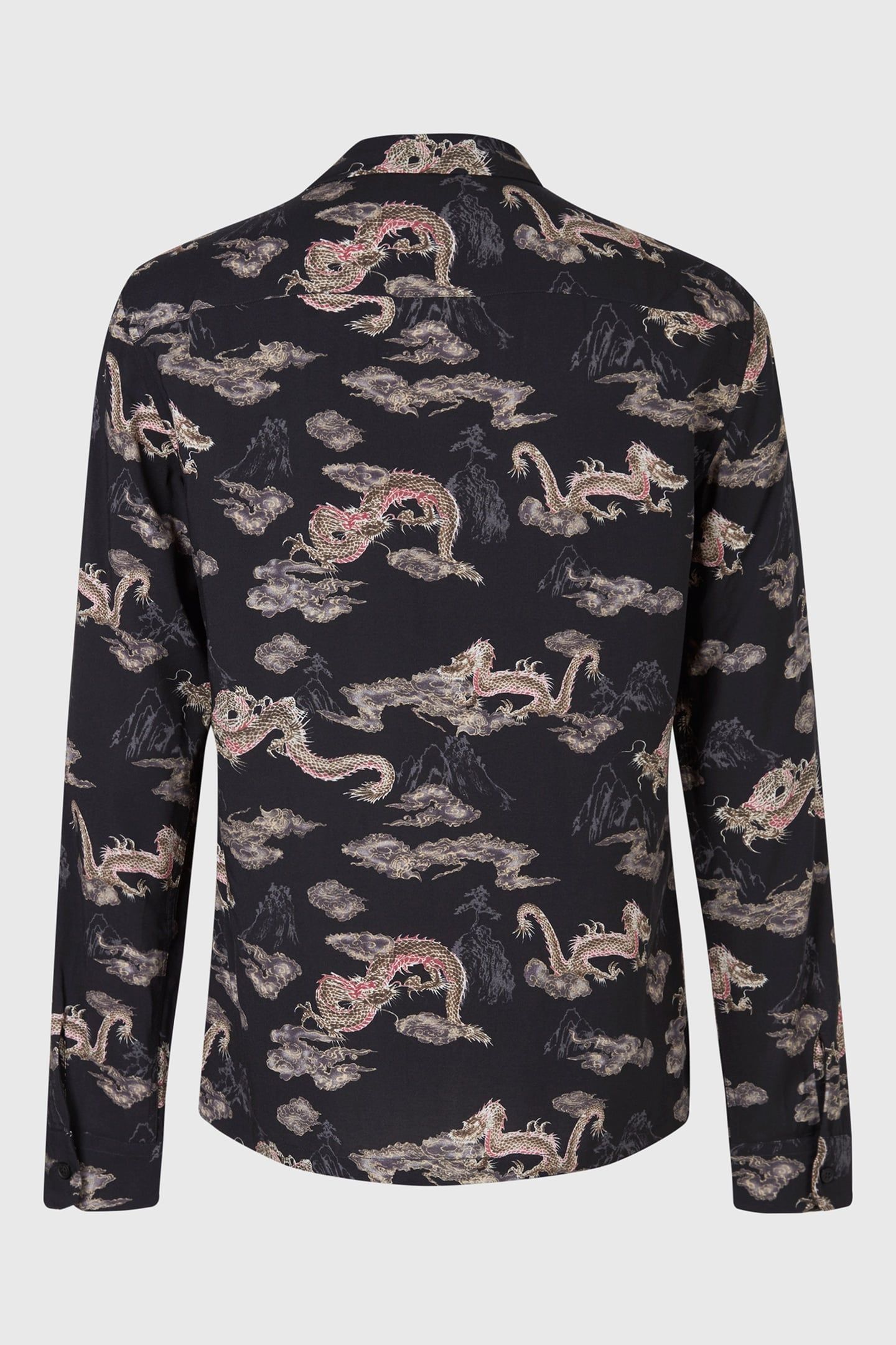 HONGSHAN LS SHIRT JET BLACK/GREY 3
