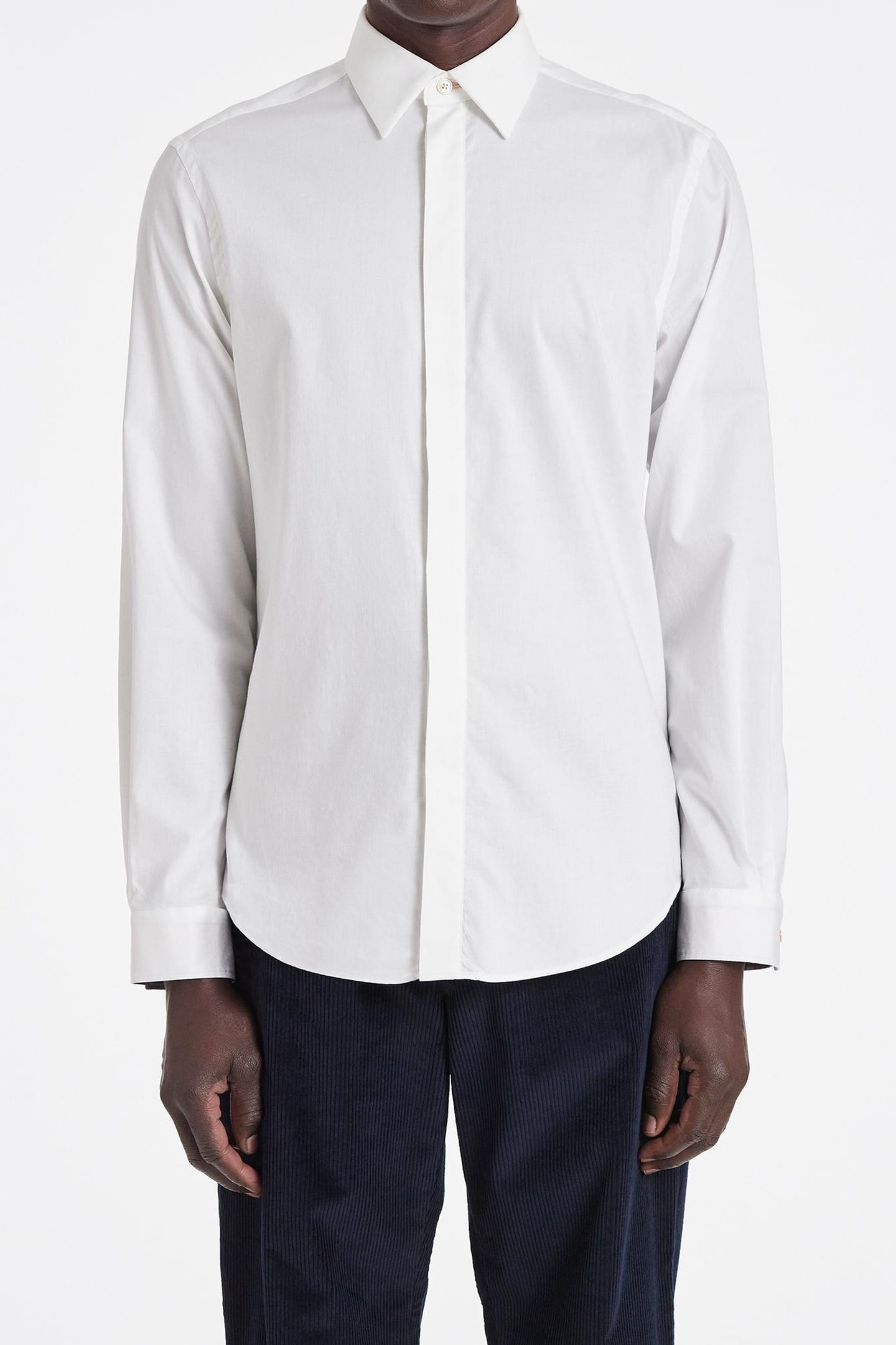 S/C SLIM FIT SHIRT OFF WHITE 1