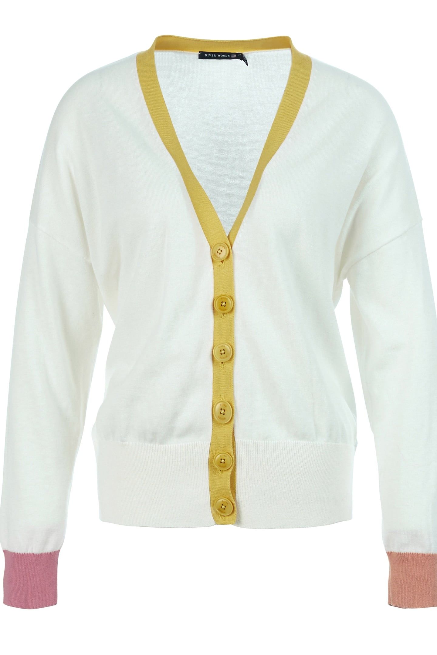 MULTICOLORED CARDIGAN IN WHITE 6