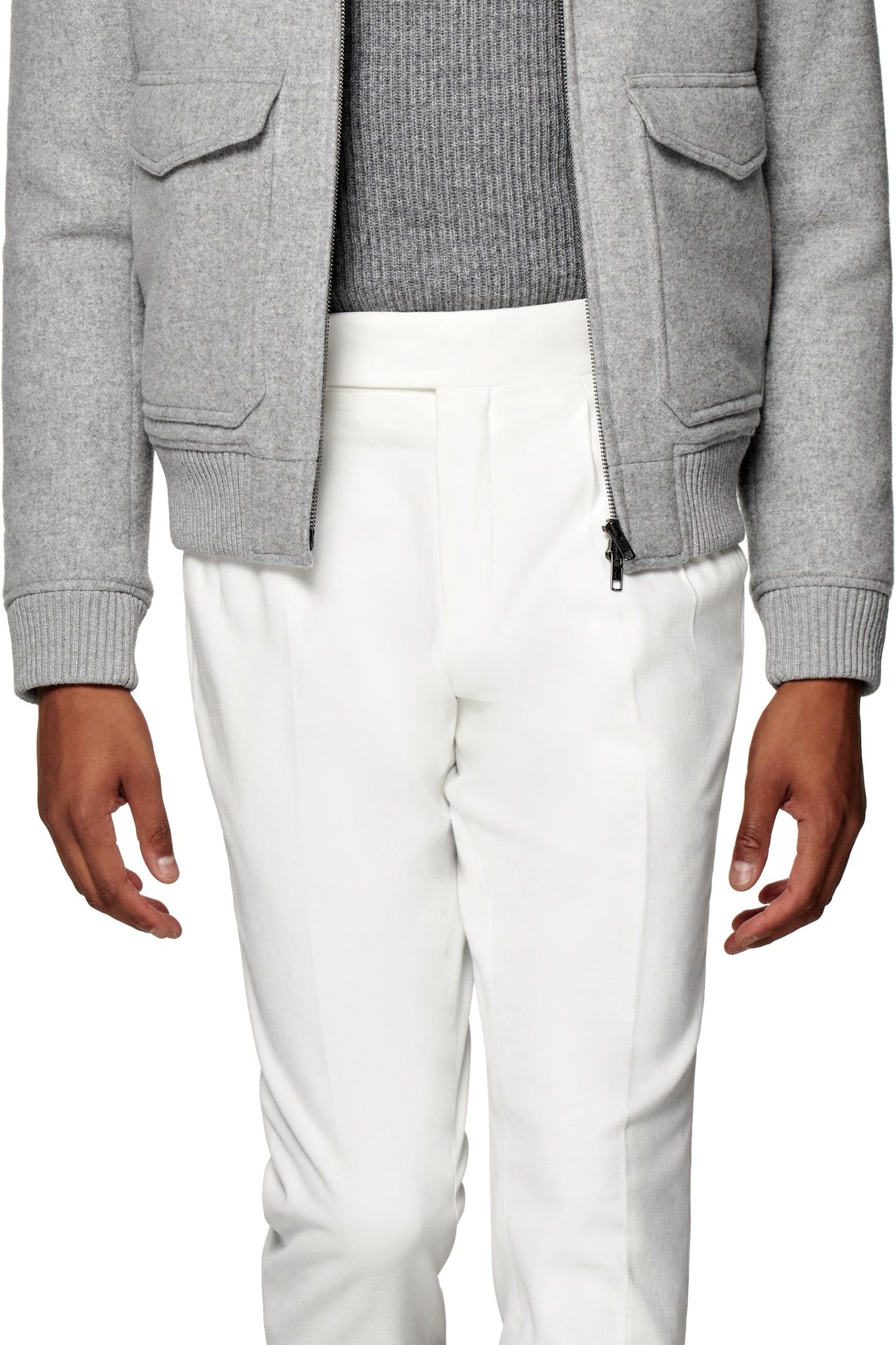 SHEARLING BOMBER-LT GREY LIGHT GREY 4
