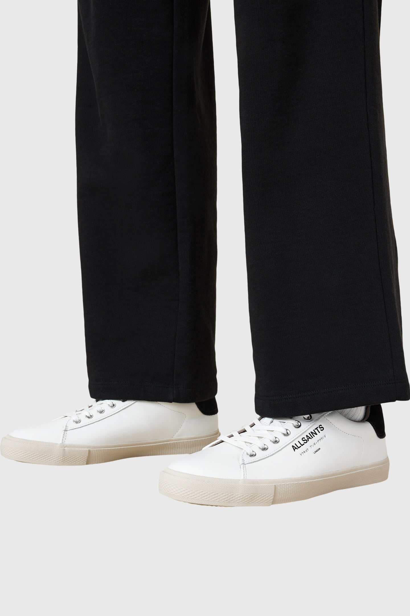UNDGRND LTHR LOW TOP WHITE/BLACK 1