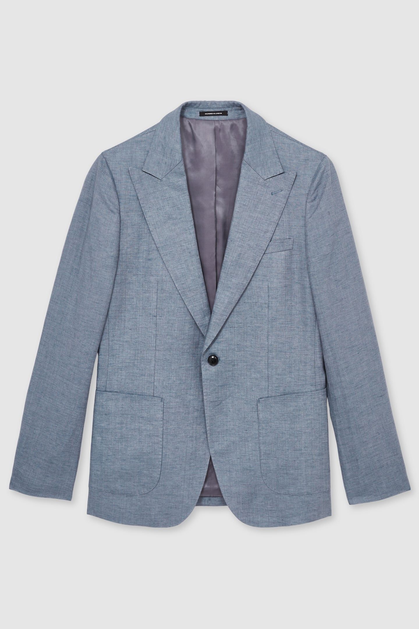 SB 2B NOTCH LINEN BLAZER AIRFORCE BLUE 4