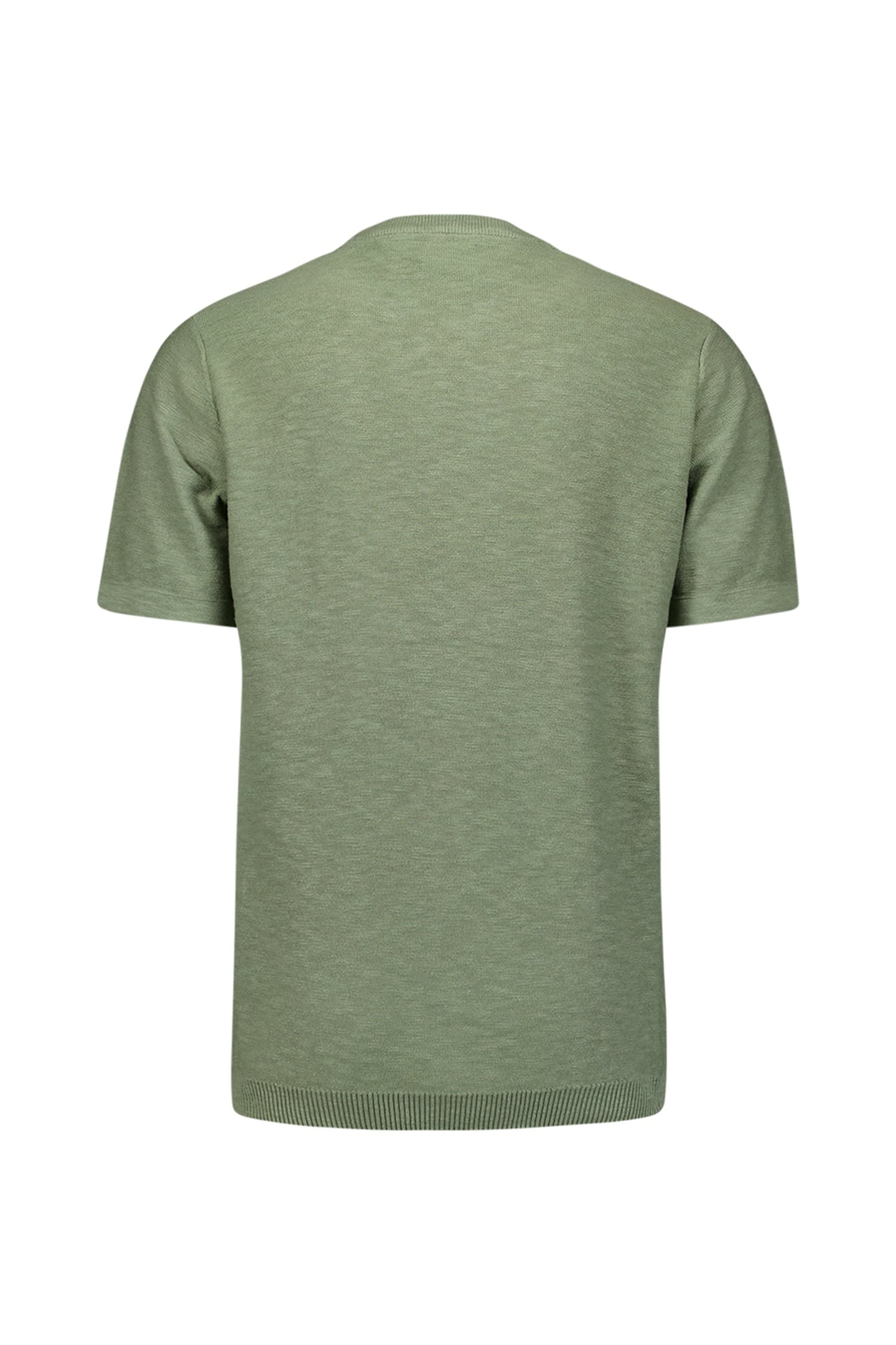 PULLOVER SHORT SLEEVE CREWNECK SOLID SLUB KNIT GREEN 6