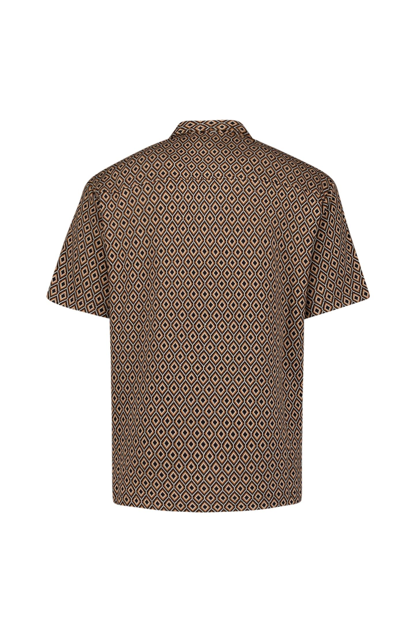 SHIRT SHORT SLEEVE JERSEY REVERS COLLAR ALLOVER PRINTED CARA 5