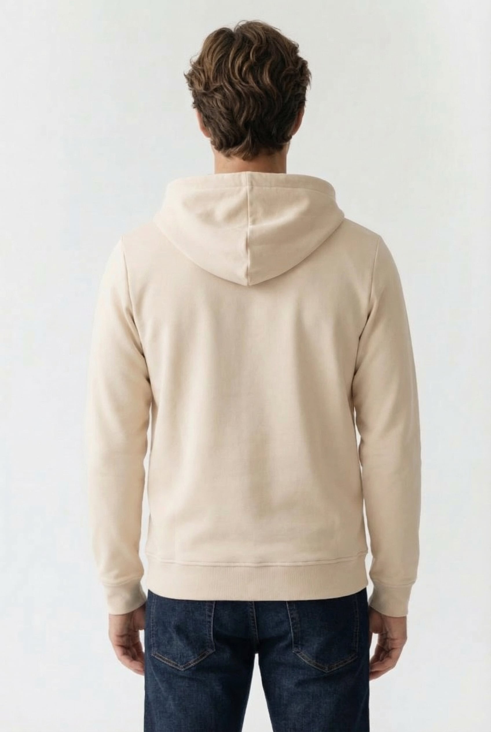B-SERIES ZIP-THROUGH HOODIE WHITE SWAN 2