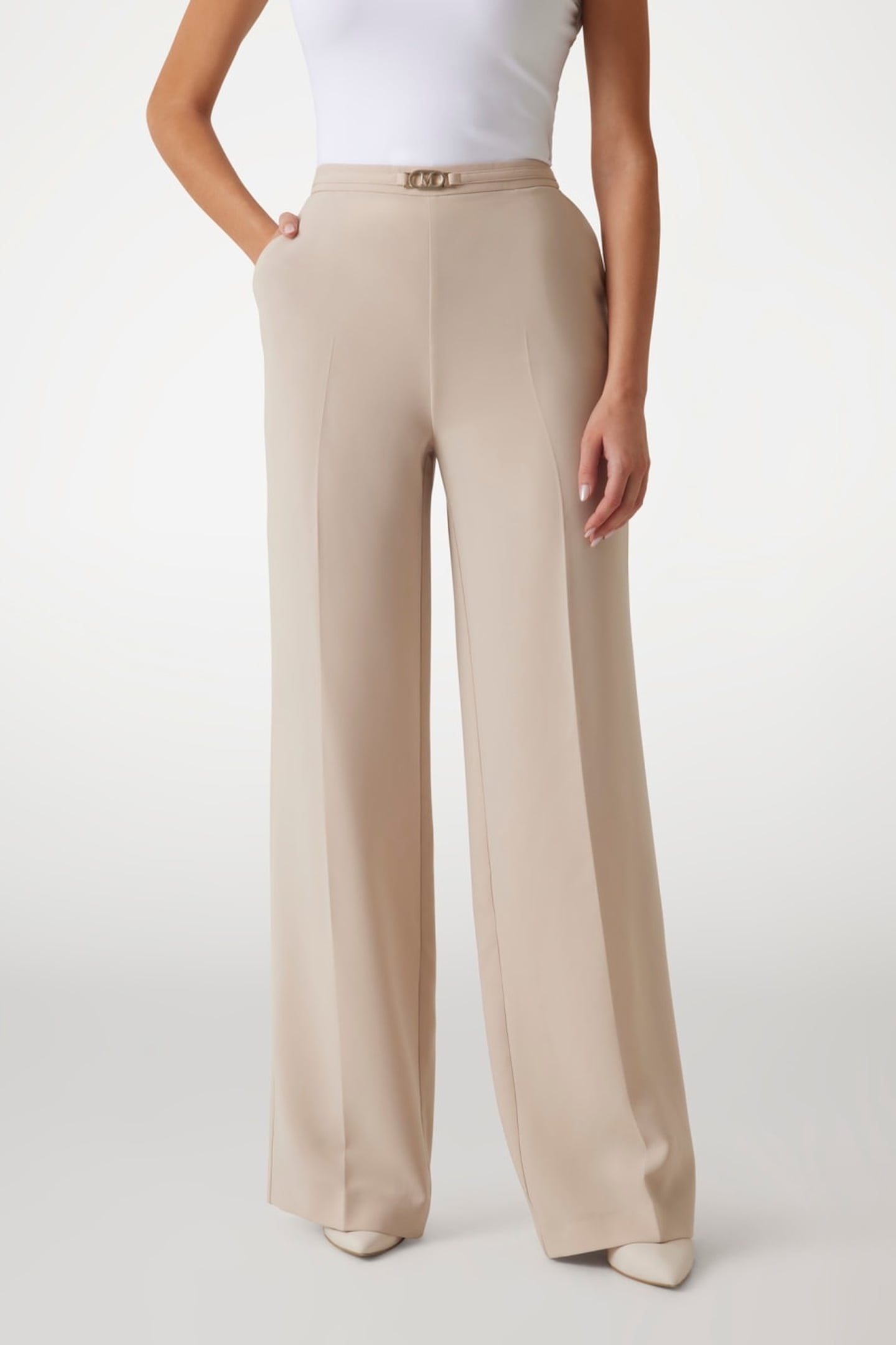 MARCIANO BY GUESS BECKY STRAIGHT PANT FAWN TAUPE 2