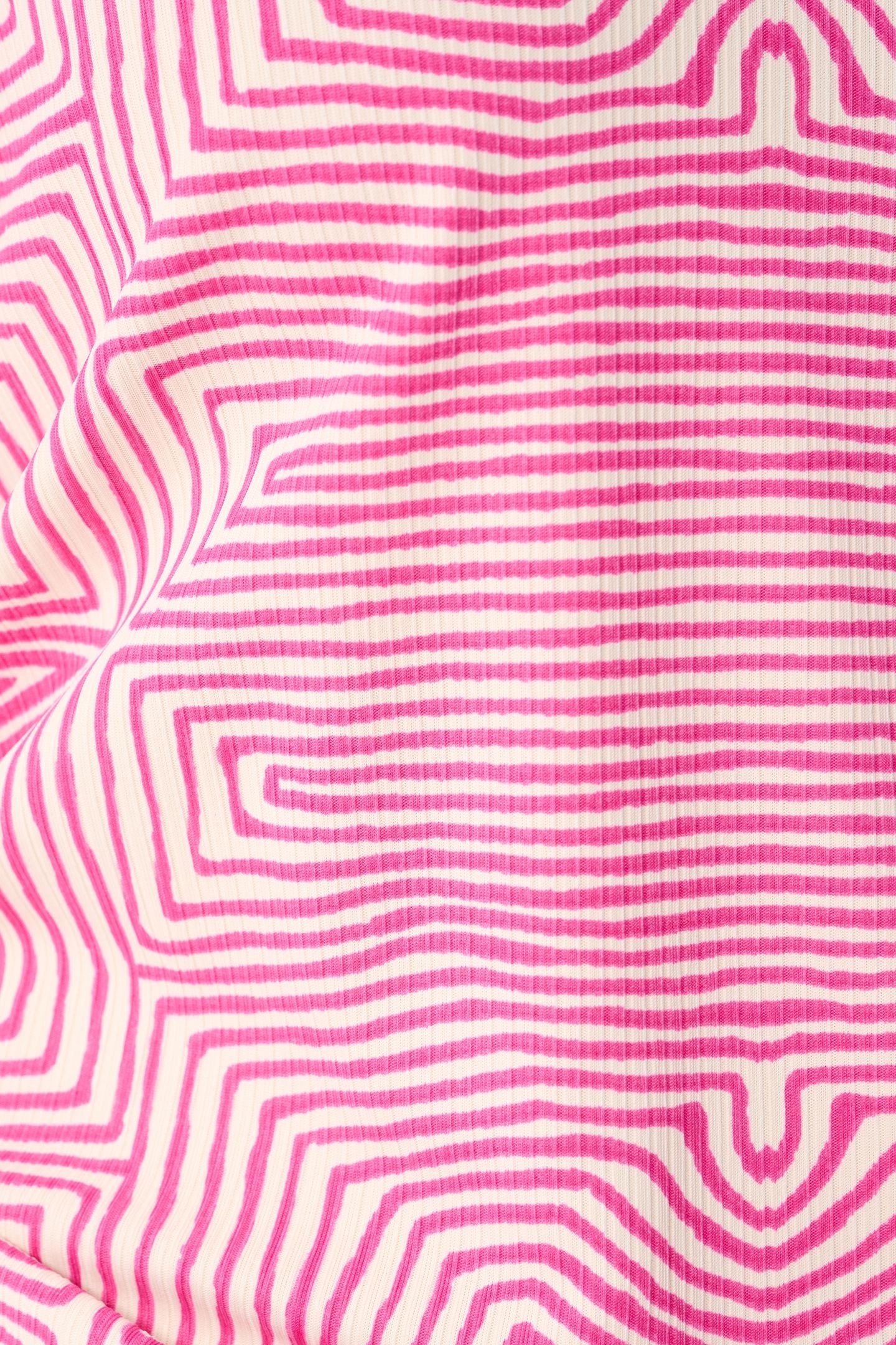 LA-SBRIB JERSEY RUFFLE TOP PINK 6