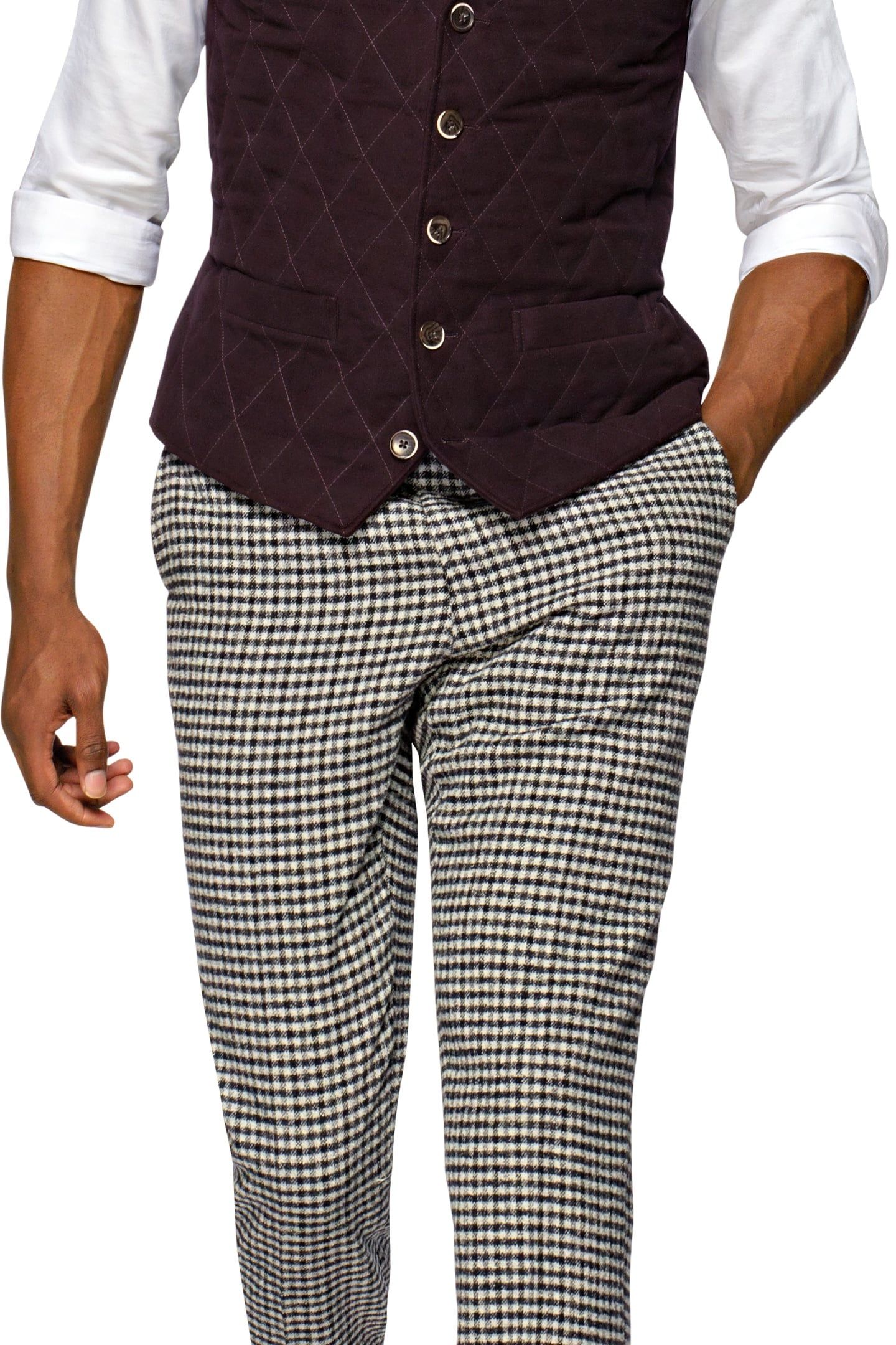 VEST-BURGUNDY BURGUNDY 3