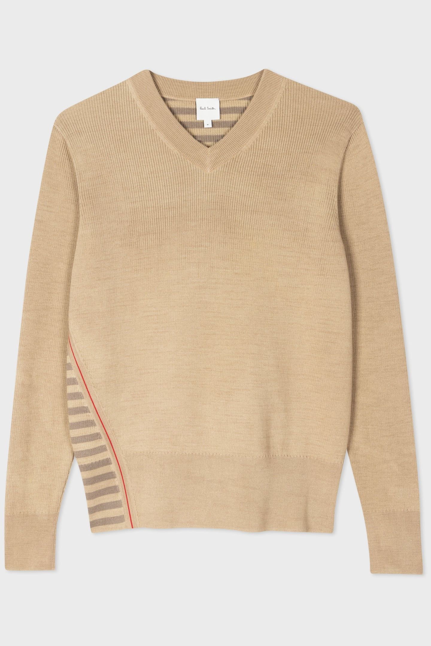 SWEATER V NECK LIGHT BEIGE 5