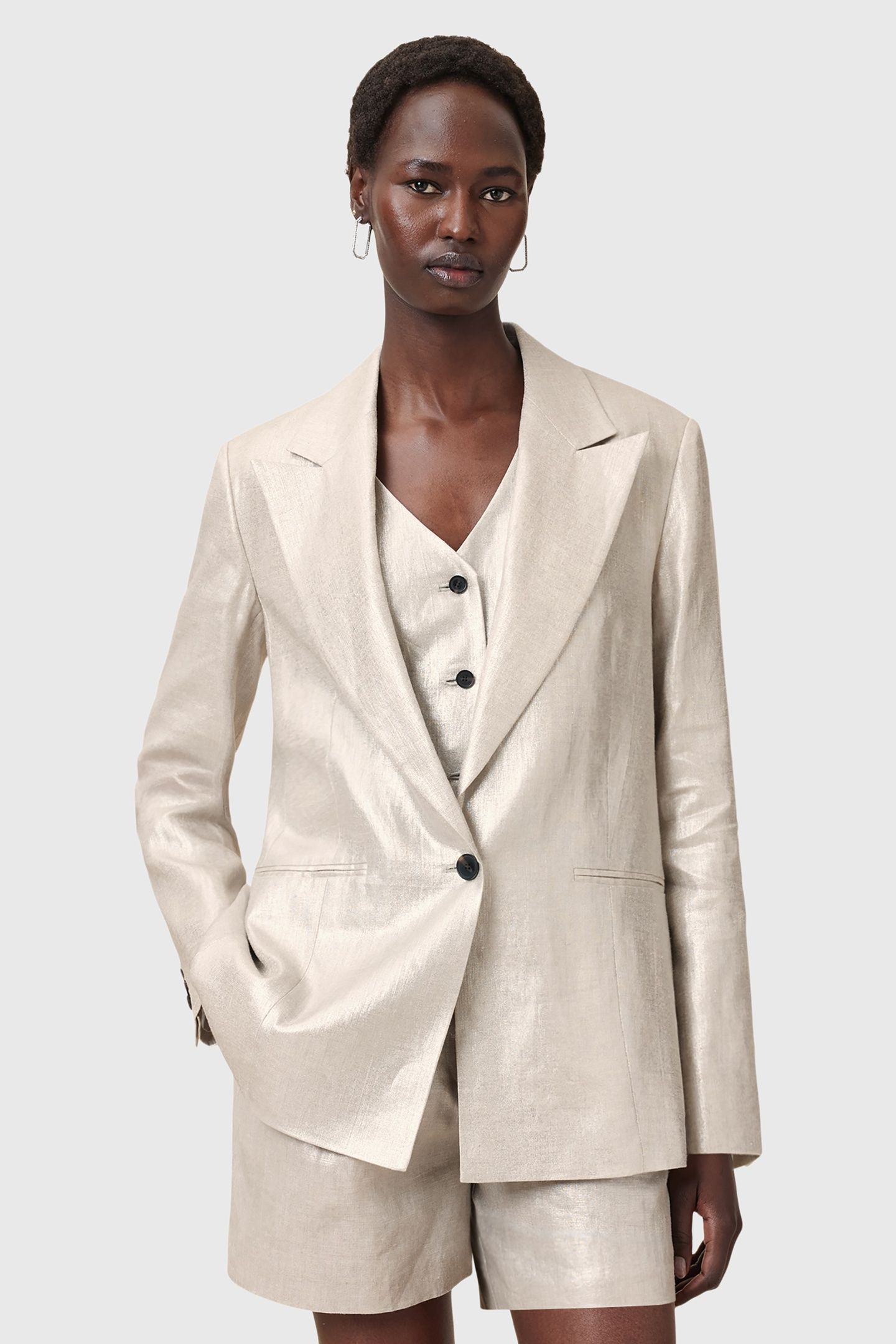 AVERIE BLAZER SILVER GREY 4