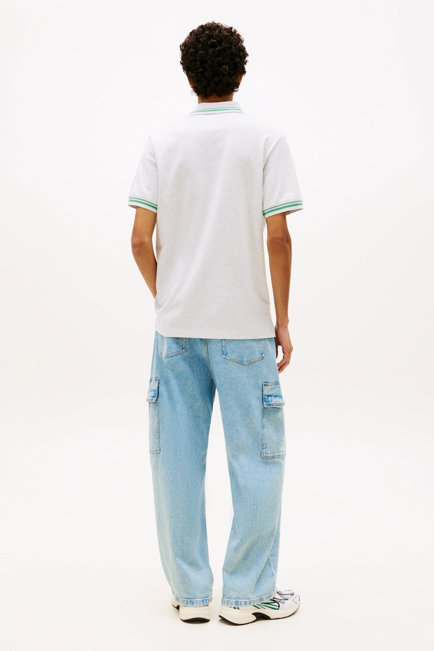 REGULAR TIPPED POLO ICE GREY HEATHER 2