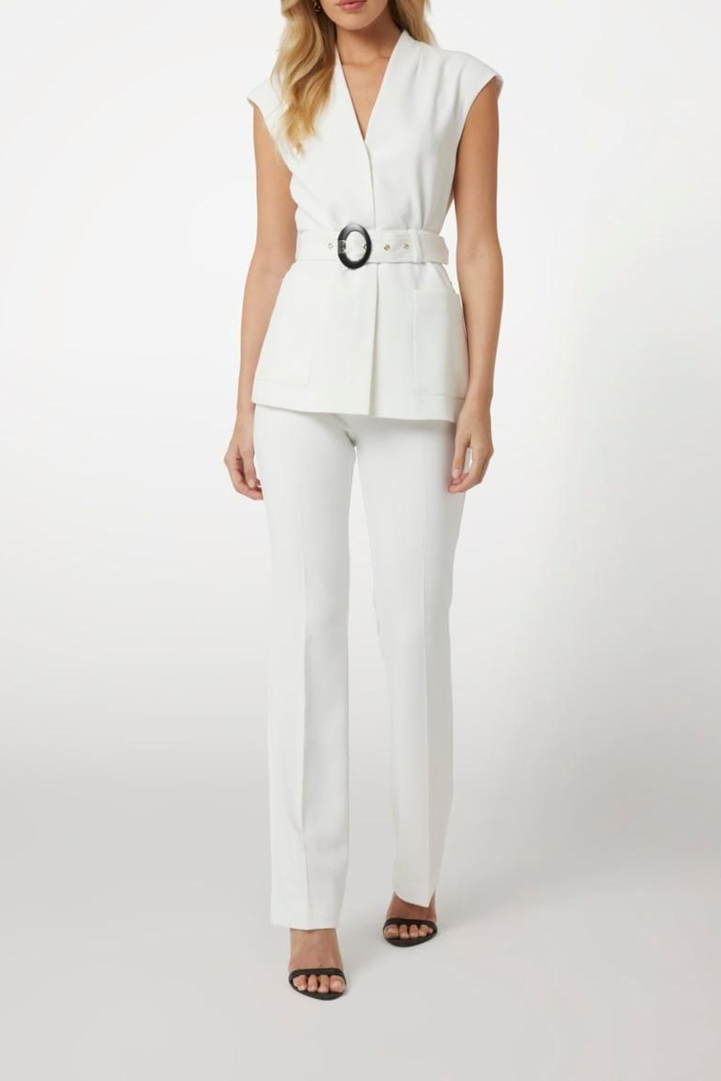 MARCIANO BY GUESS LILY BLAZER PALE PEARL 1