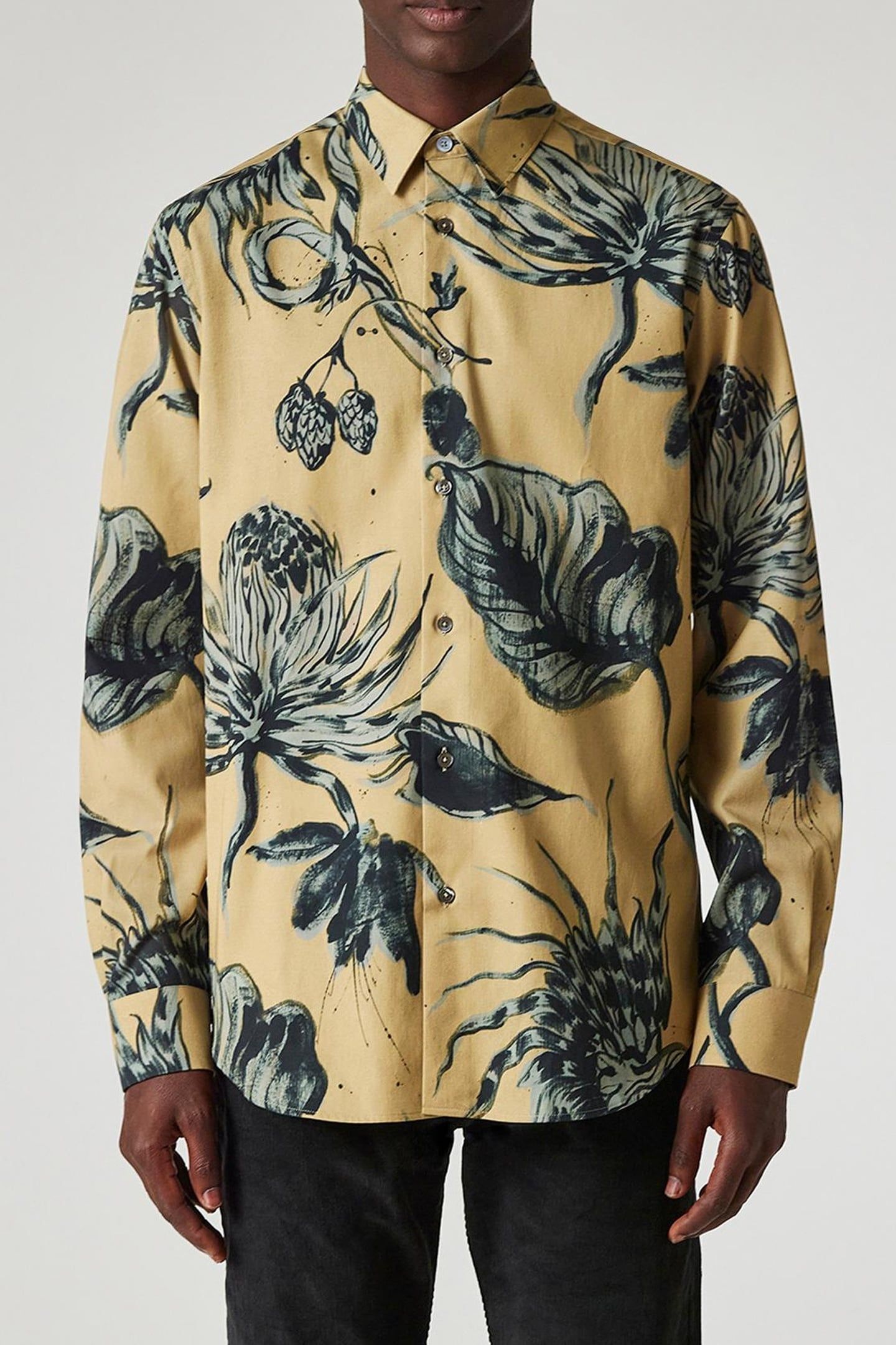 S/C REGULAR FIT SHIRT SAND 1
