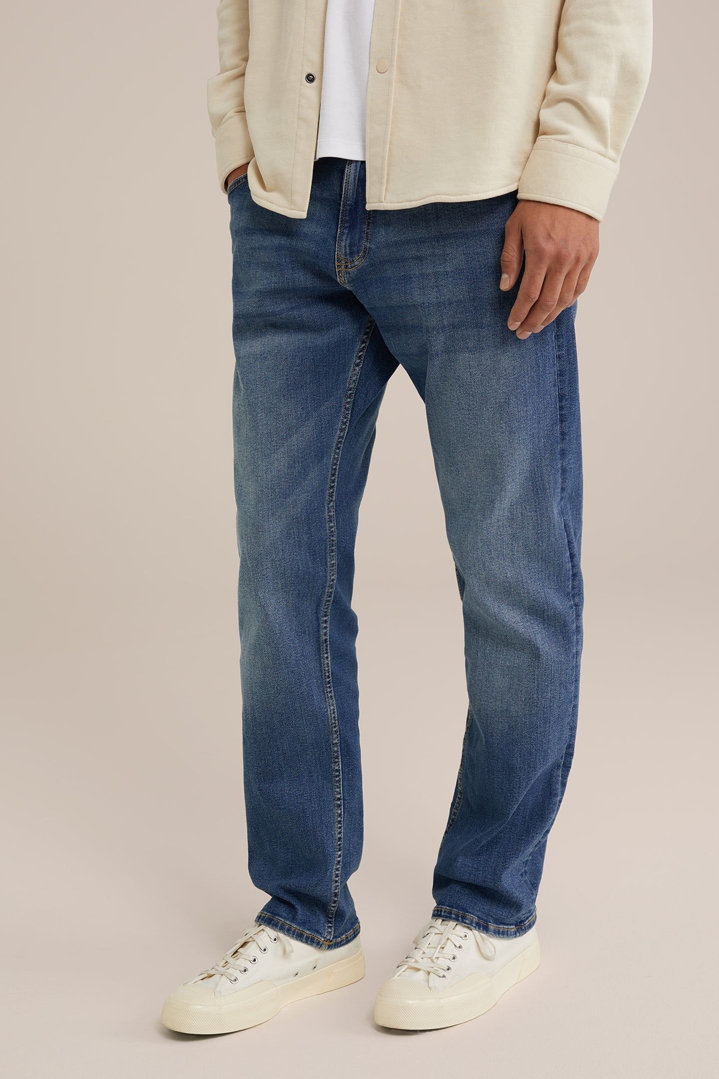 5-POCKET MID WAIST BLUE 1