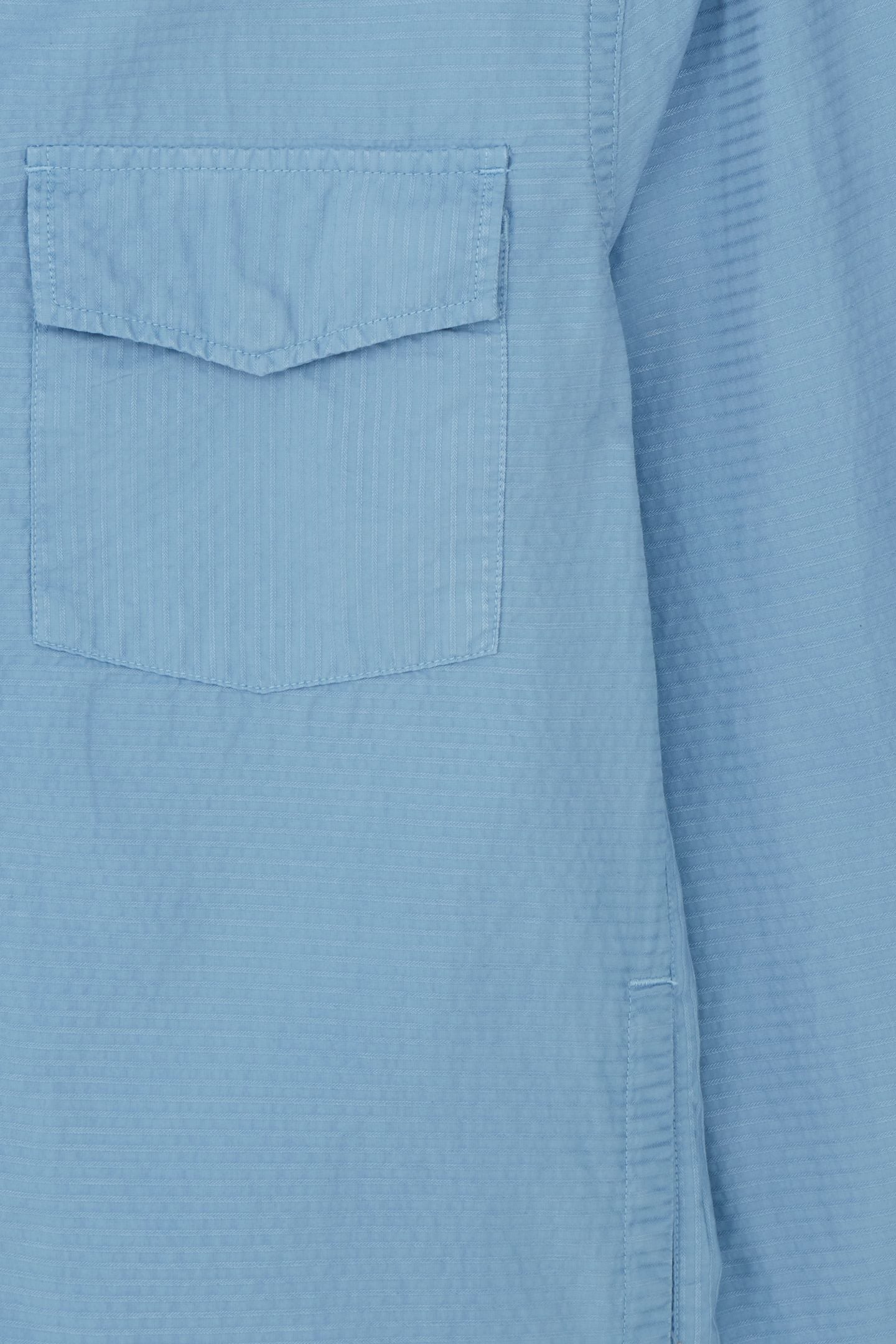 LS ZIP FRONT SHIRT JKT BLUE 3
