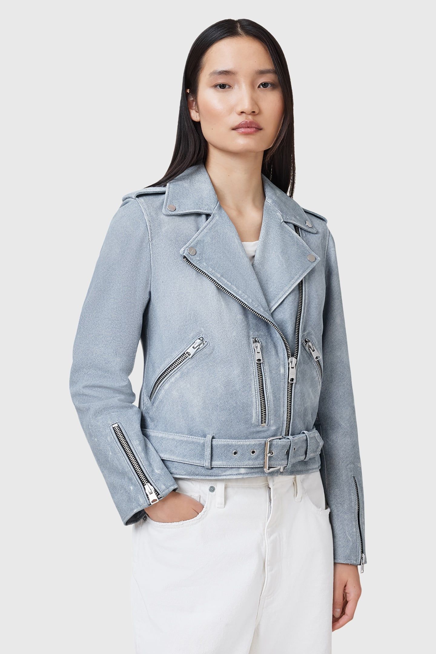 BALFERN BIKER PALE DENIM BLUE 1