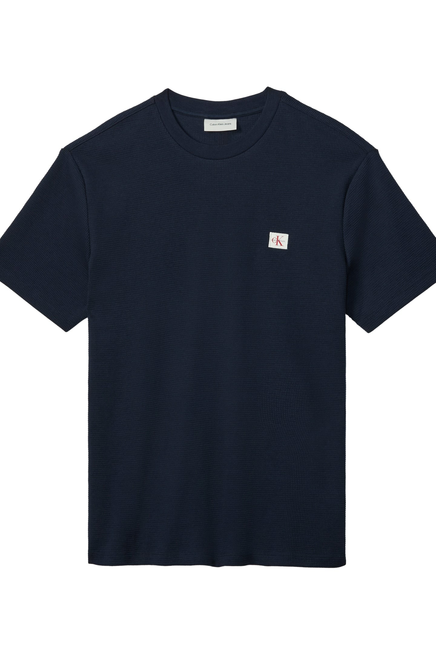 SS WAFFLE BADGE CREWNECK TEE DARK SAPPHIRE 5