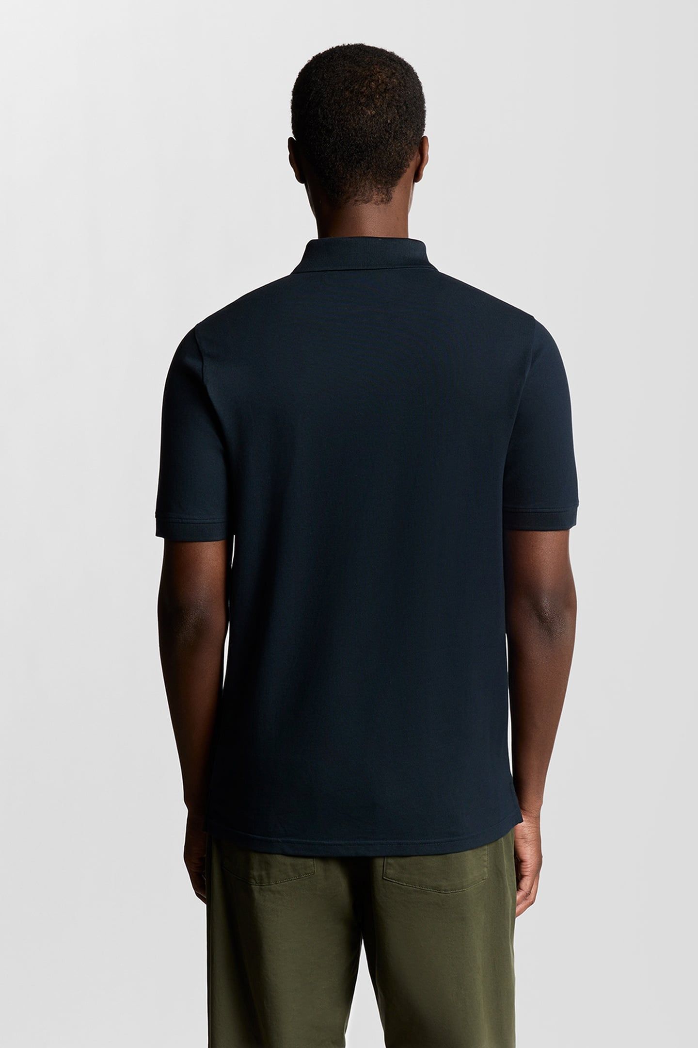 SUPERFINE PIQUE ZIP POLO SHIRT CARBON 2