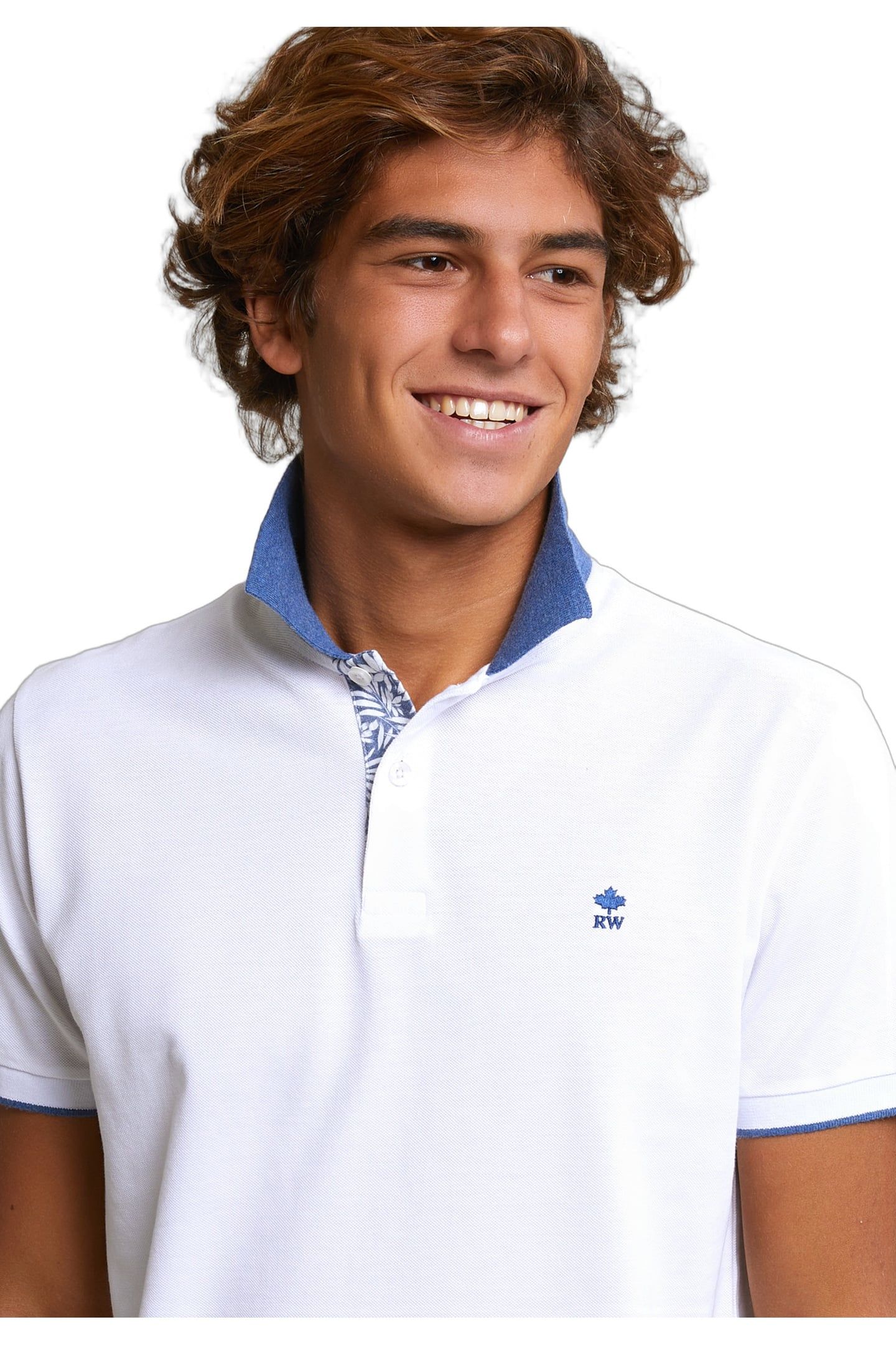 CUSTOM FIT FANCY COTTON POLO WHITE 4