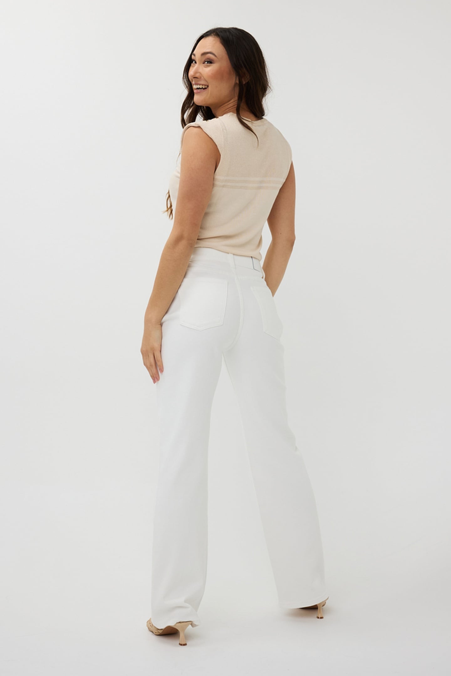 SWEATER SLV/LSS STRIPES LUREX IVORY 3