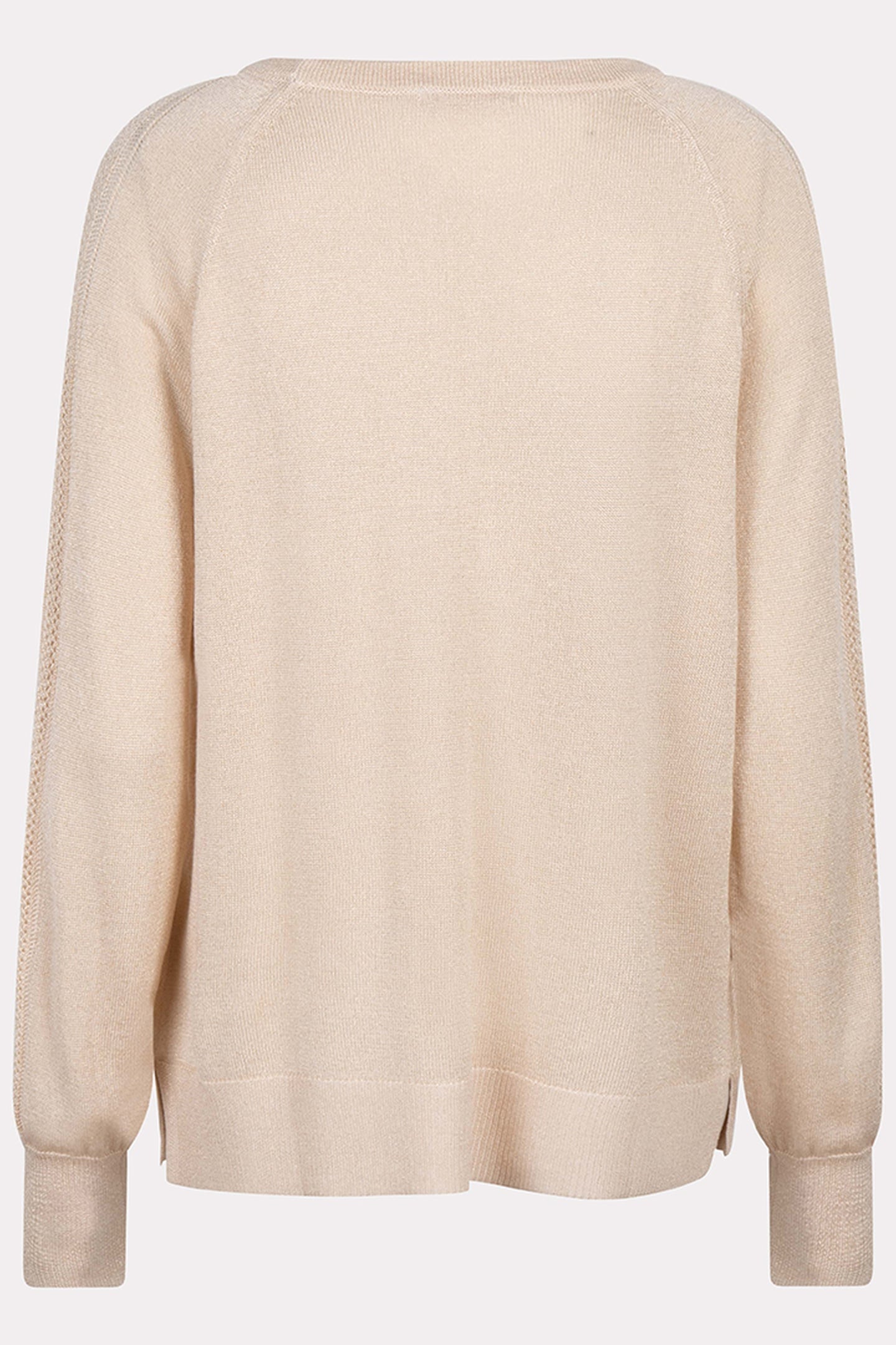 SWEATER RAGLAN POINTELLE LUREX IVORY 6
