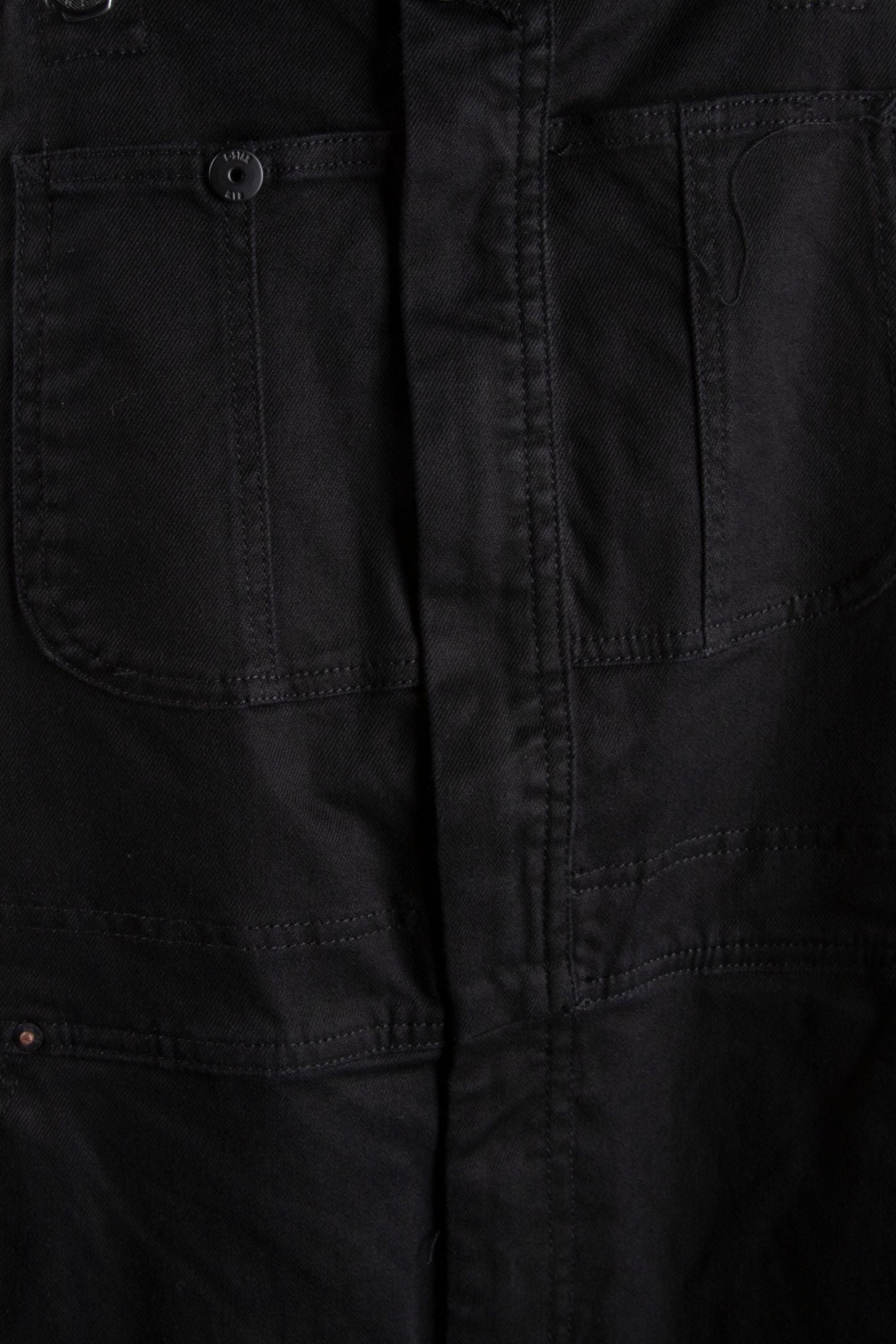 SLIM DUNGAREE SLESS DK BLACK 6