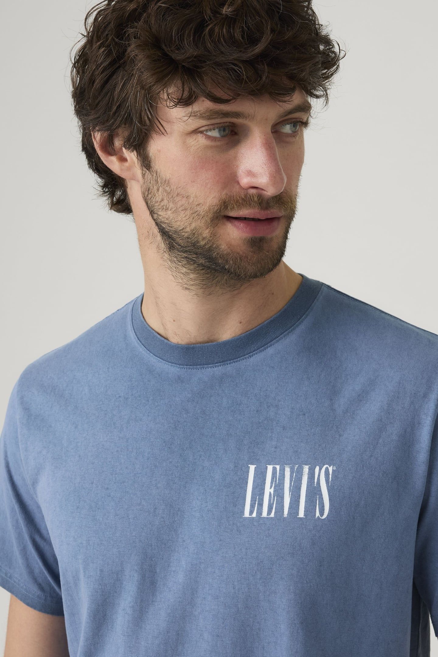SS RELAXED FIT TEE DISTRESSED SERIF 7