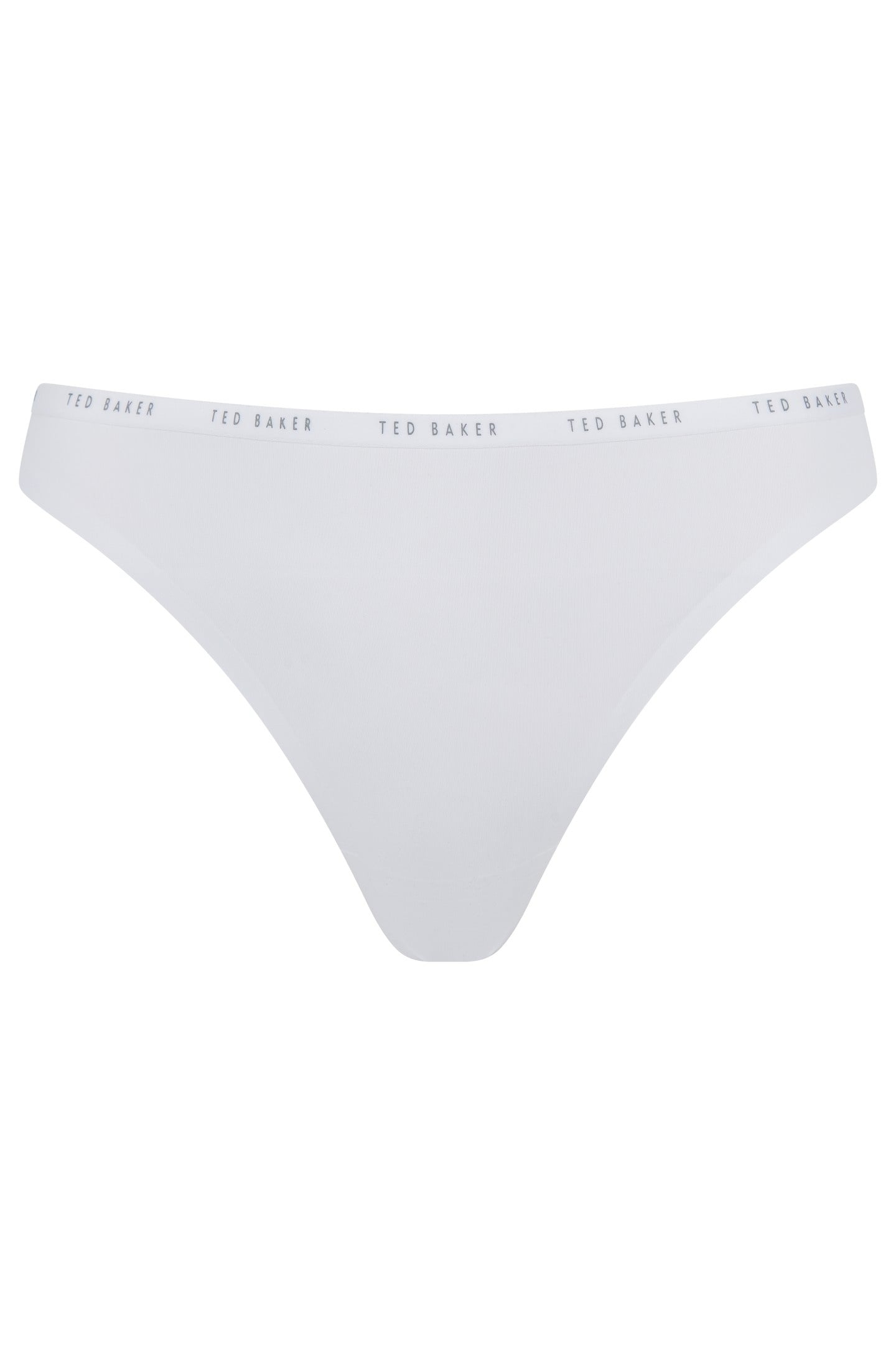 INDIE 3PK EMBOSSED THONG NO SHOW WHITE/BLACK/CREAM 4