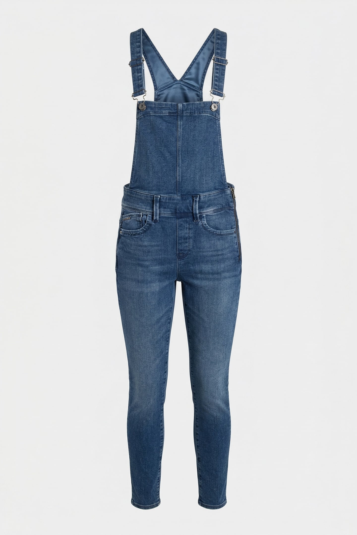 LYNN HIGH WAIST SKINNY OVERALL FADED NEPTUNE BLUE 5
