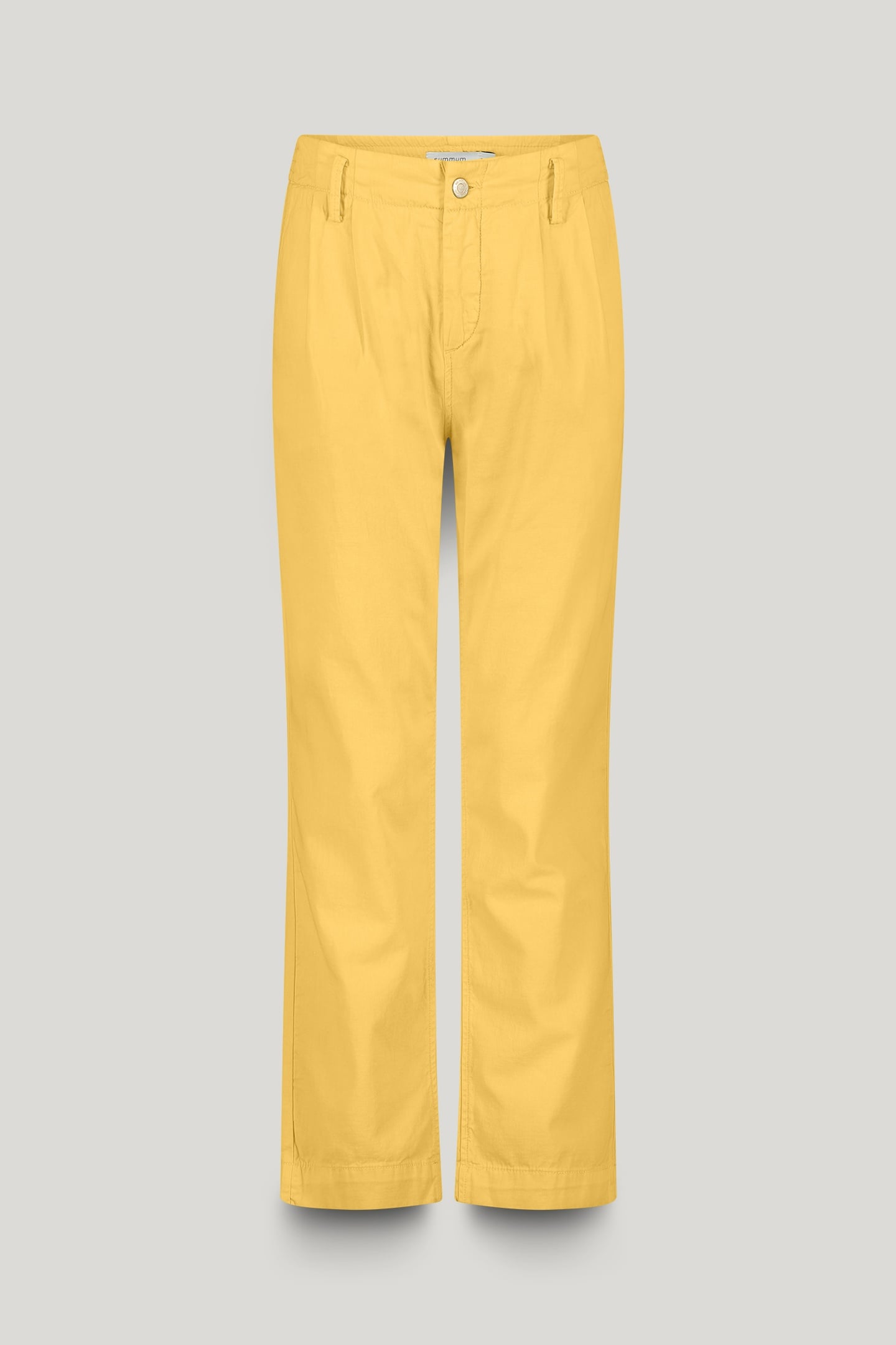 TAPERED CHINO COTTON LINEN TWILL YELLOW 4