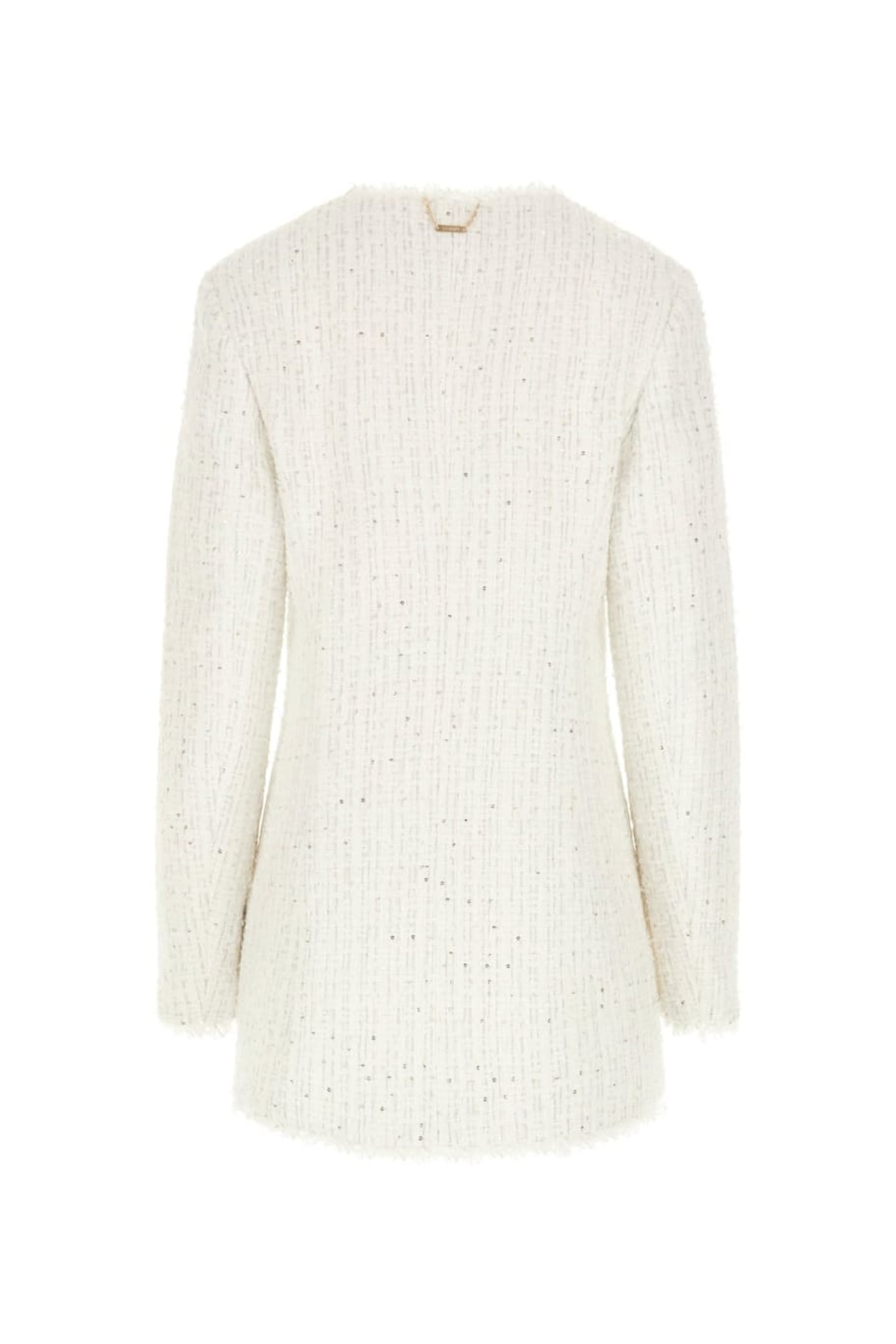 GUESS ECO NOELIE TWEED JACKET CREAM WHITE MULTI 3