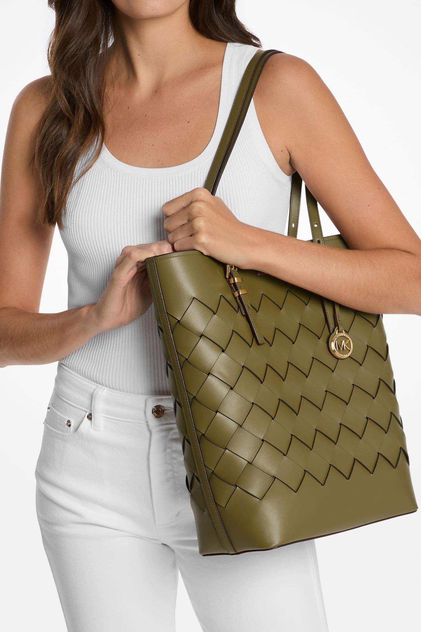 LARGE TOTE SAFARI GREEN 1