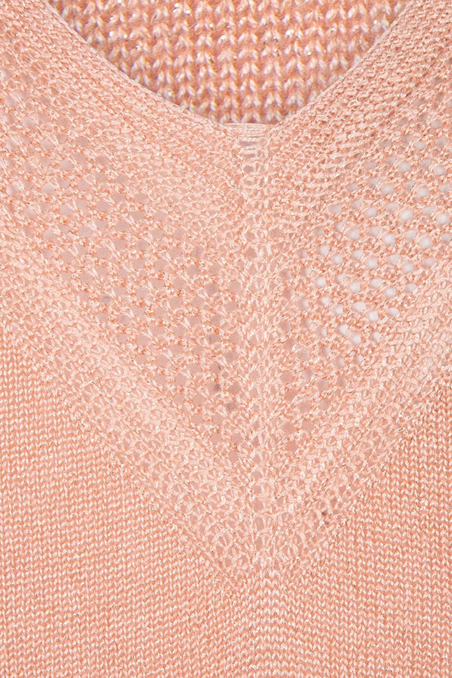 SWEATER BATWING POINTELLE LUREX LIGHT APRICOT 7