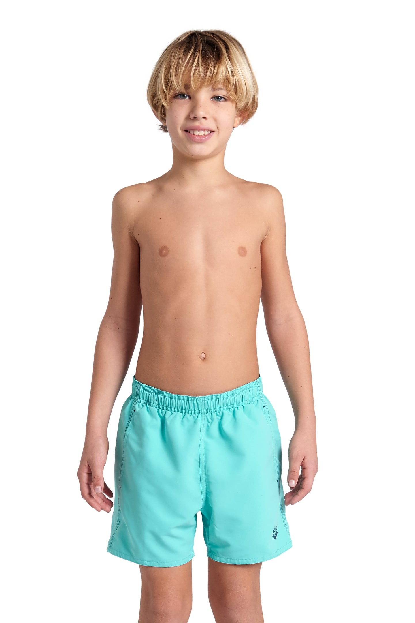 BOYS' BEACH BOXER SOLID R WATER-NAVY 1