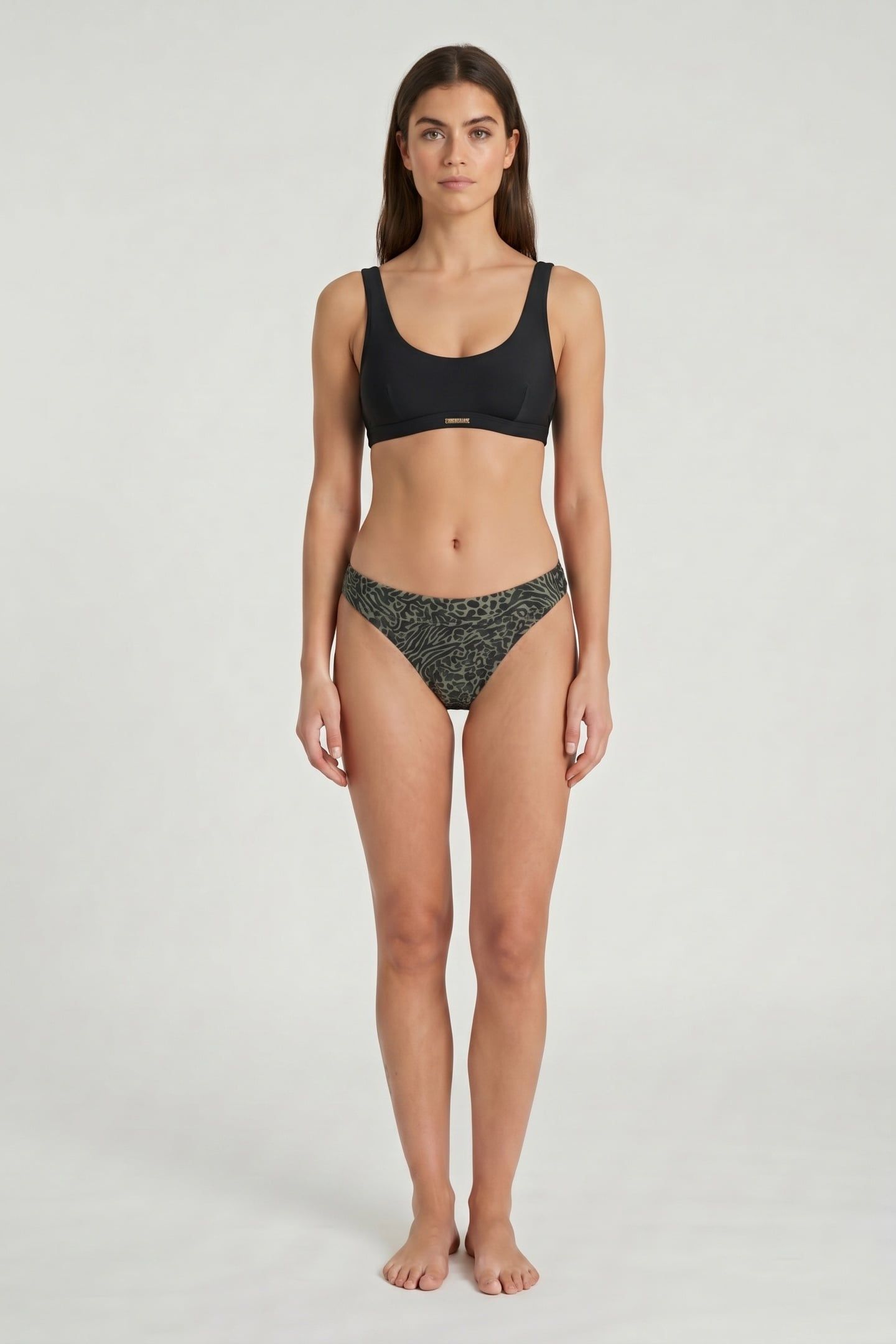 REGULAR BIKINI BOTTOM MIX ANIMAL FOREST GREEN MIXED ANIMAL 1