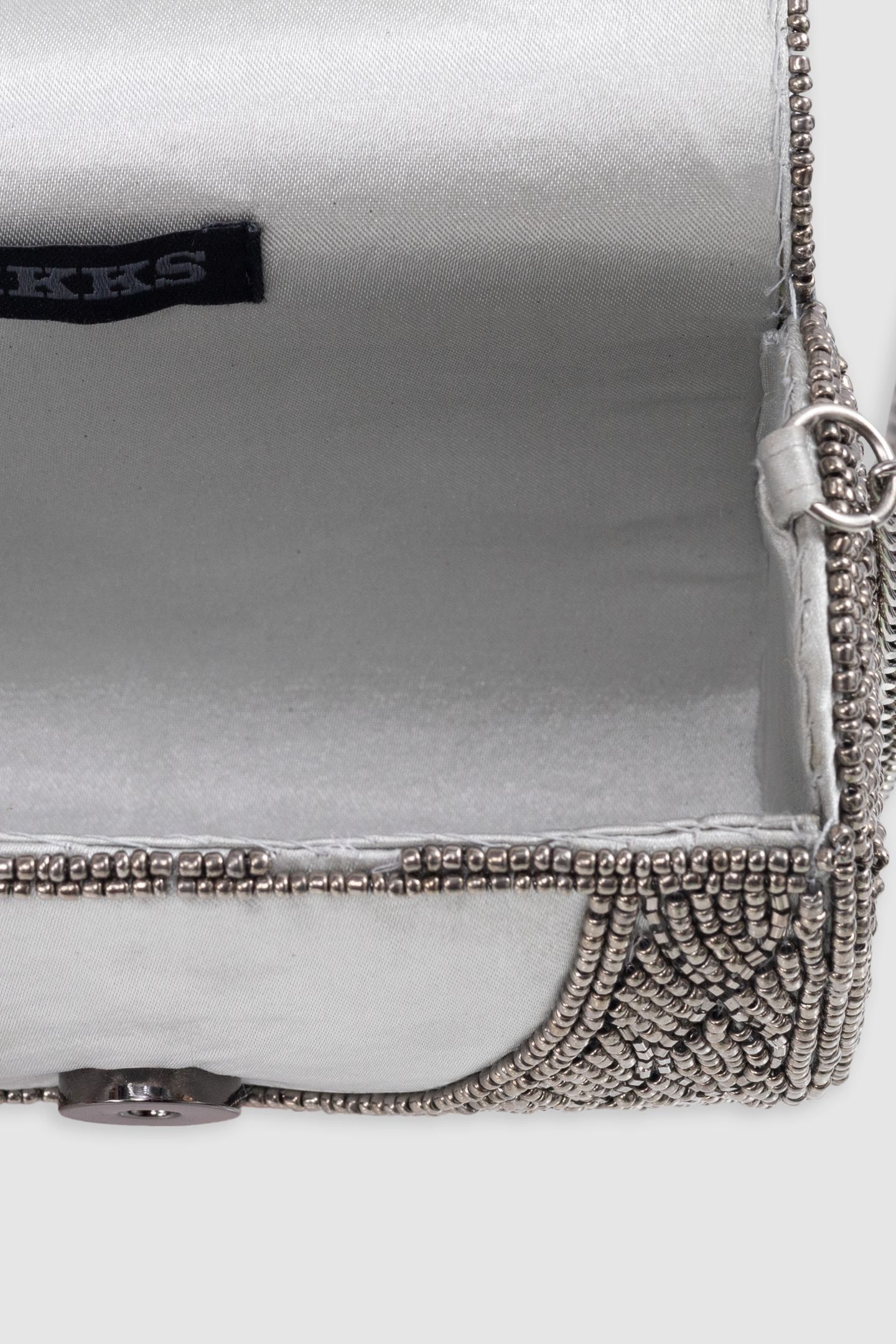 SILVER BEAD EMBROIDERED BAG 7