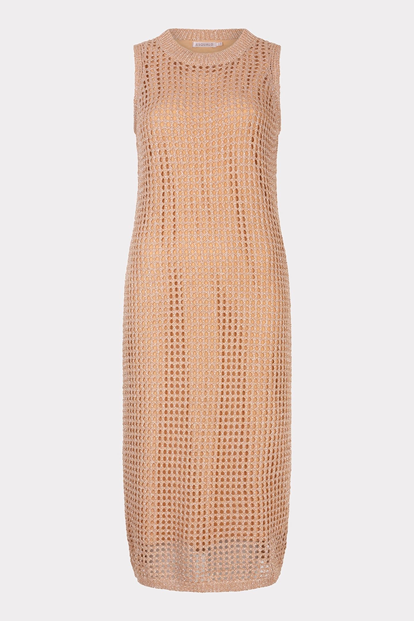 DRESS OPEN KNIT LUREX PRALINE 5