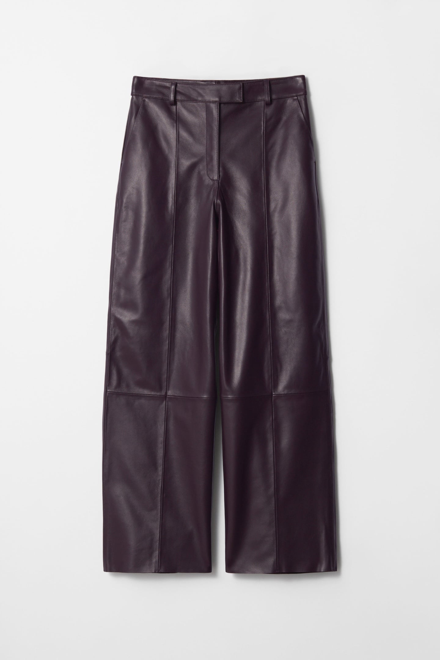 COOPER LEATHER TROUSERS PURPLE 3