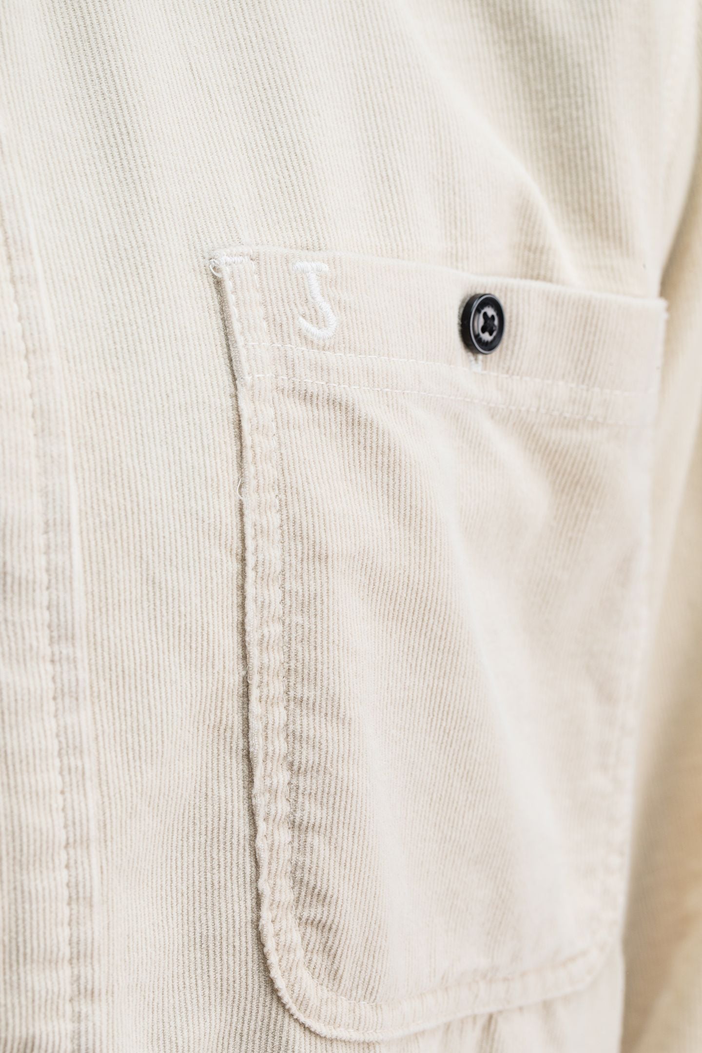 AIDAN WORKER CORD SHIRT BEIGE GREY 5